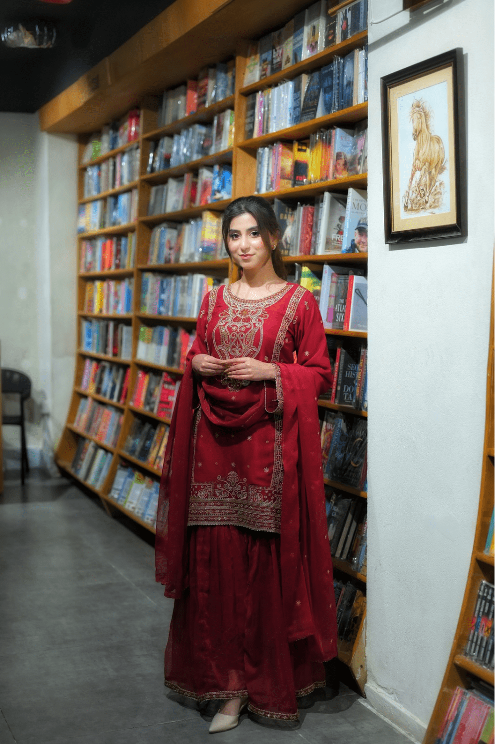 Ayesha.B 3pcs maroon (saira)