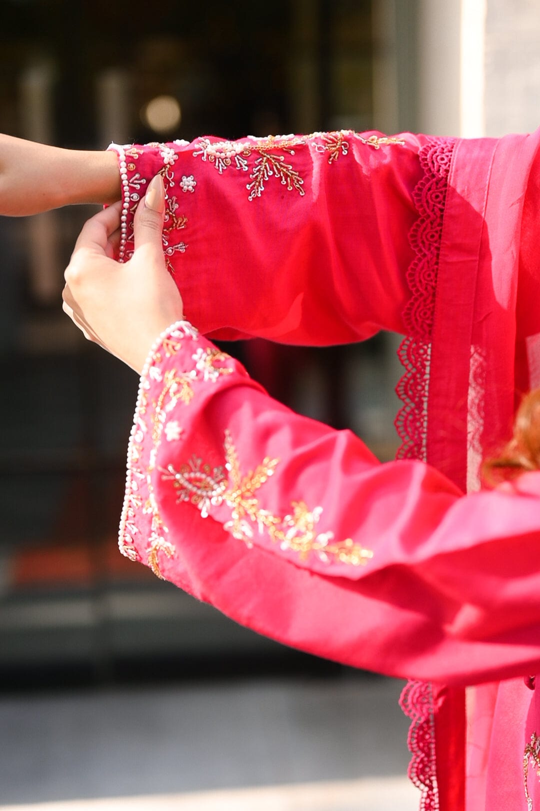 Ayesha.B 3pcs pink (mehnaaz)