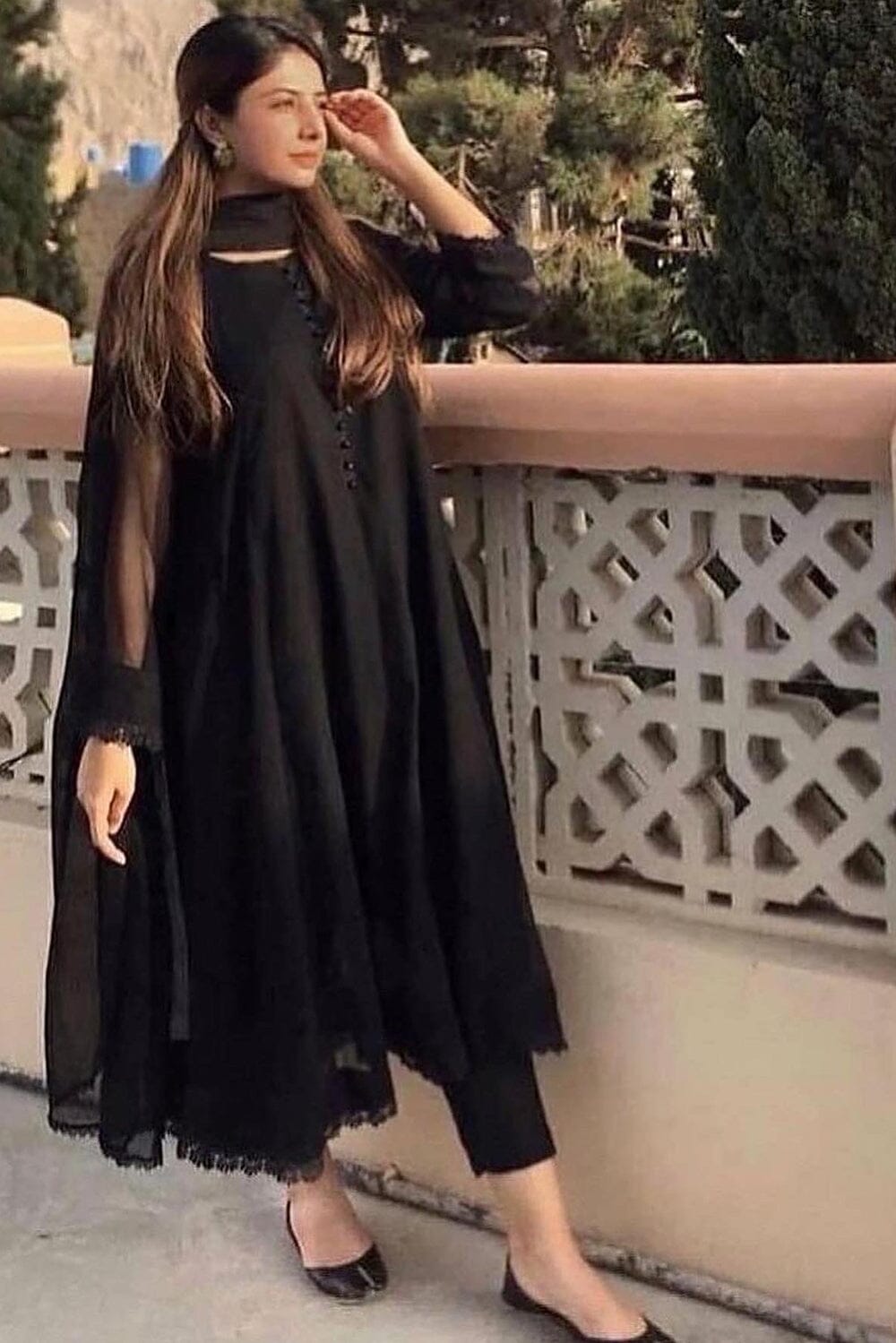 Plain black hot sale frock