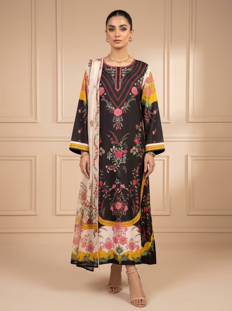 Ayesha.B 3pcs 48 lenght kaftan (dua)