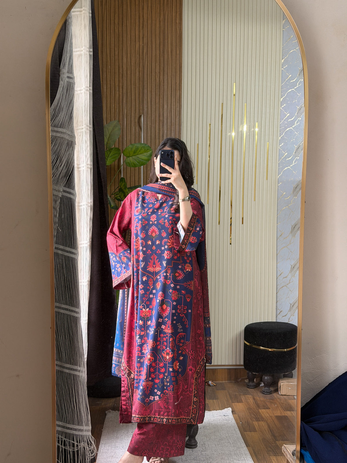 Ayesha.B 3pcs Arabic lawn (kaftan)