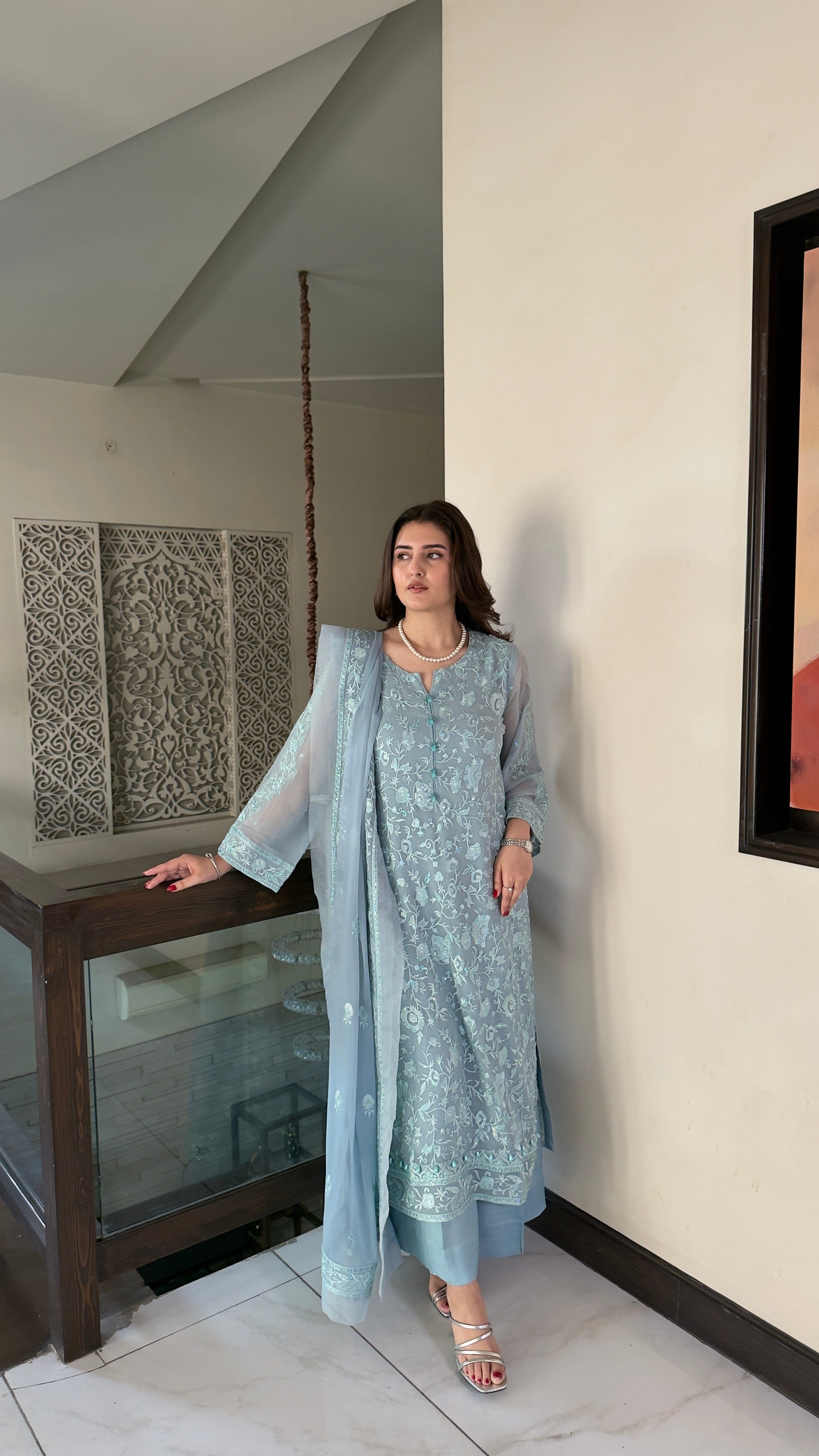 Ayesha.B 3pcs chiffon (ferozah)