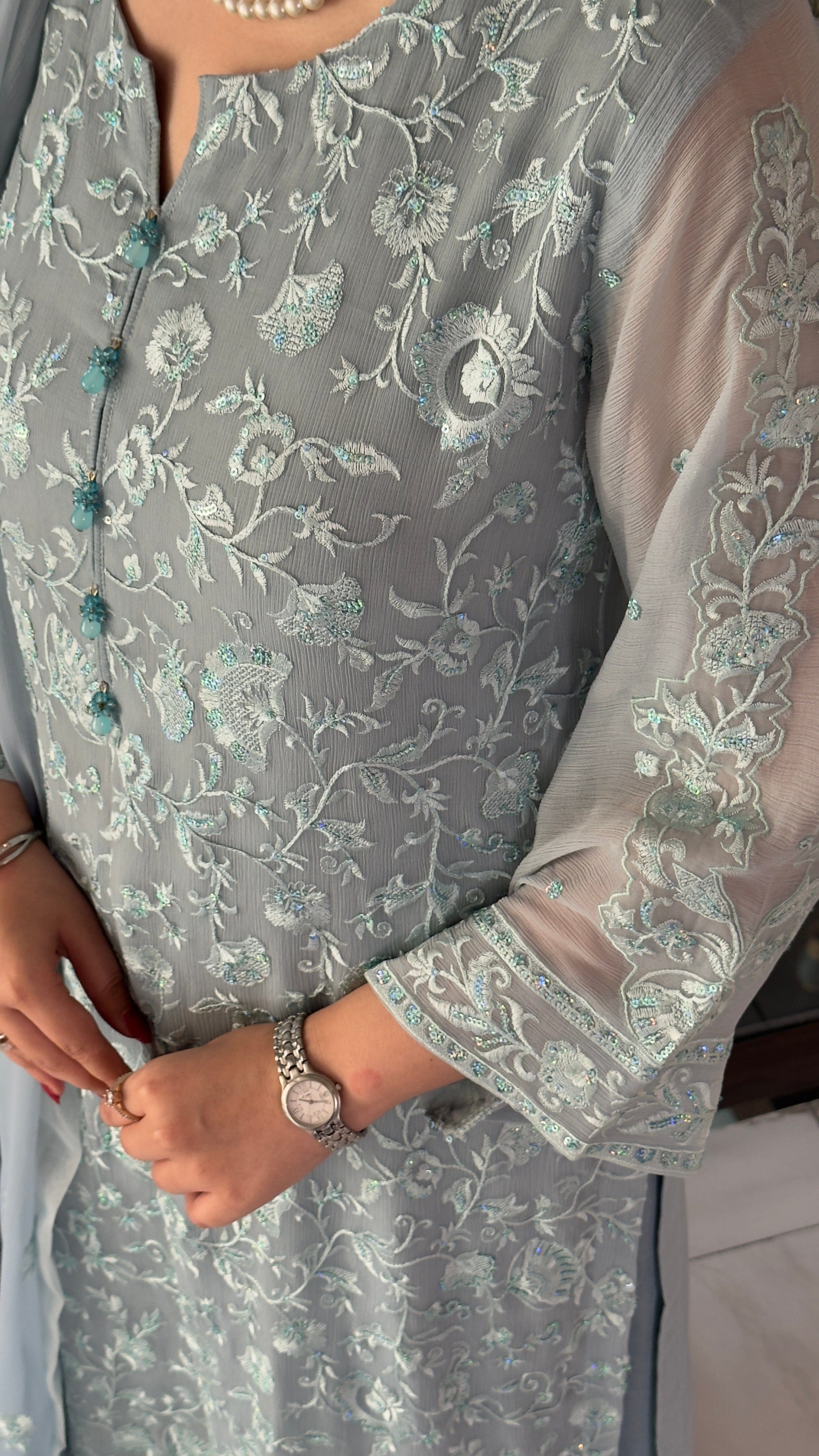 Ayesha.B 3pcs chiffon (ferozah)