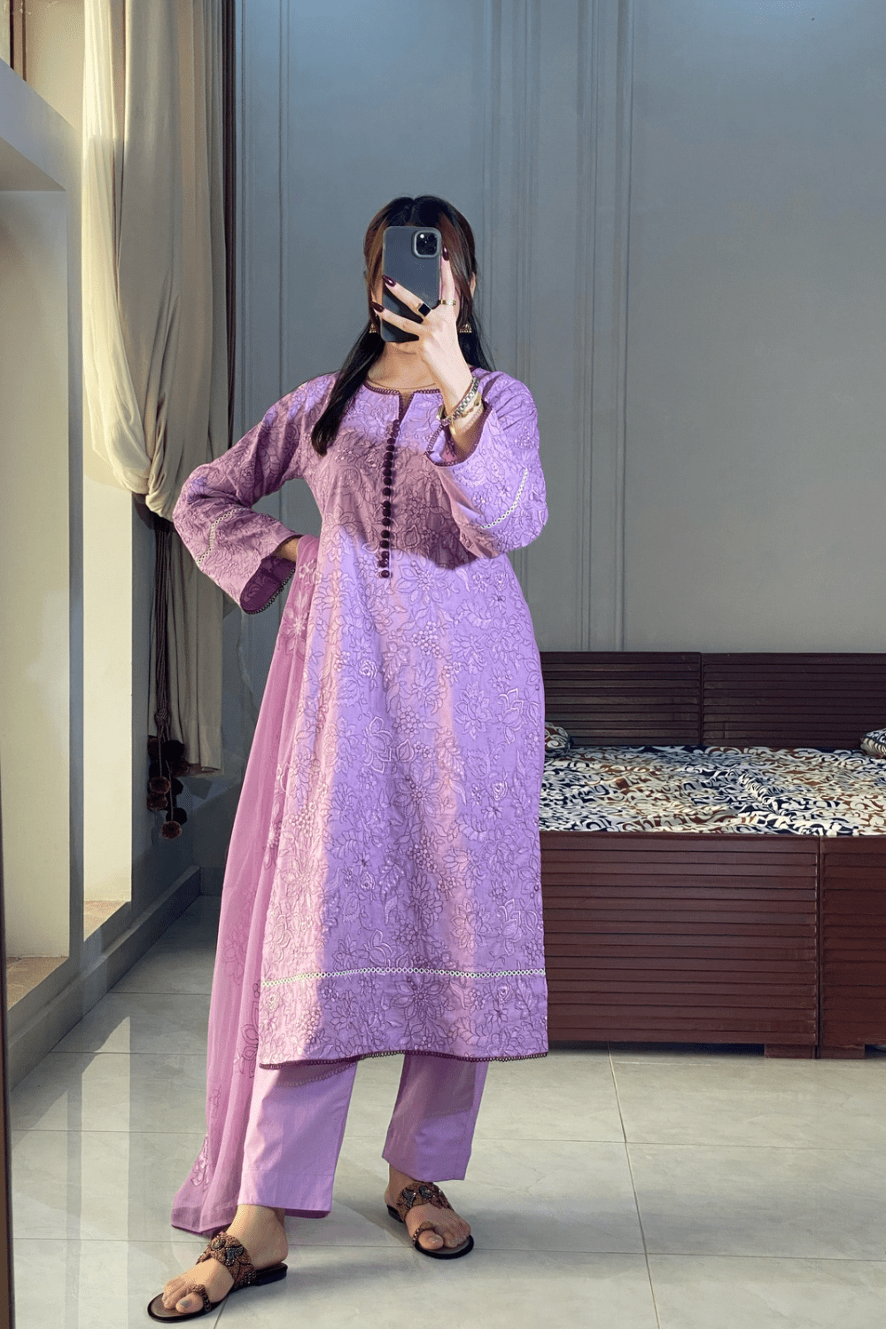 Ayesha.B 3pcs cotton (rohi)