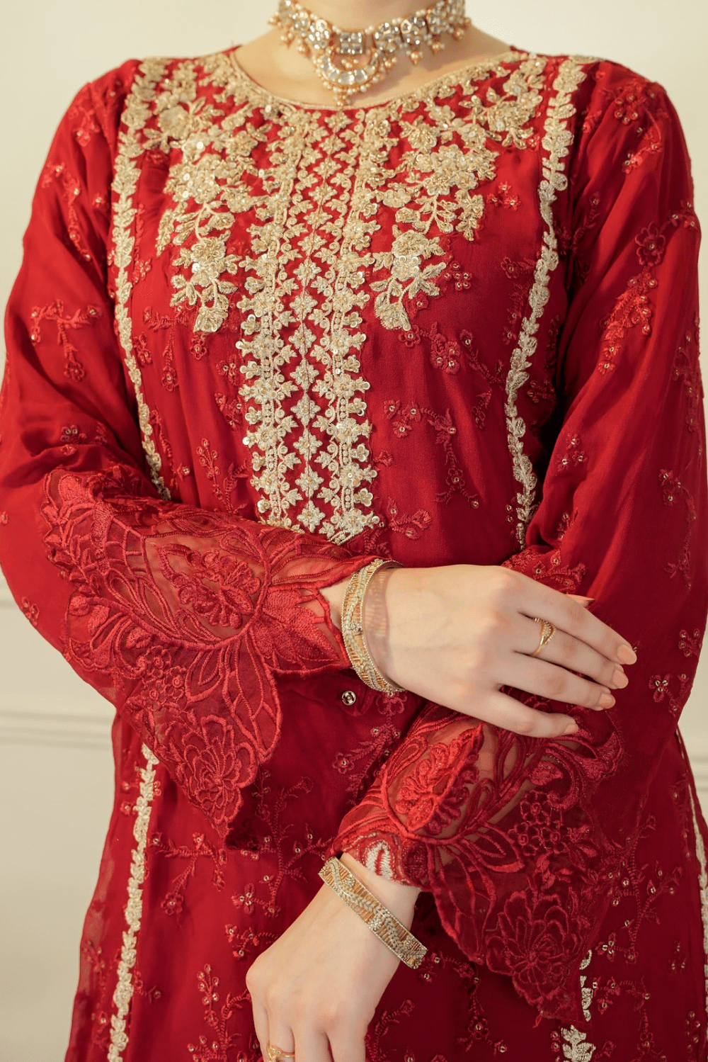 Ayesha.B 3pcs maroon (sahafull)