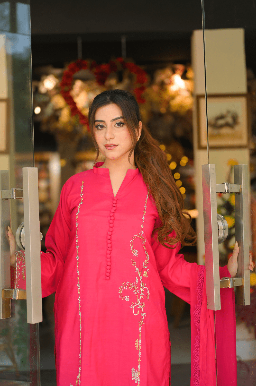 Ayesha.B 3pcs pink (mehnaaz)