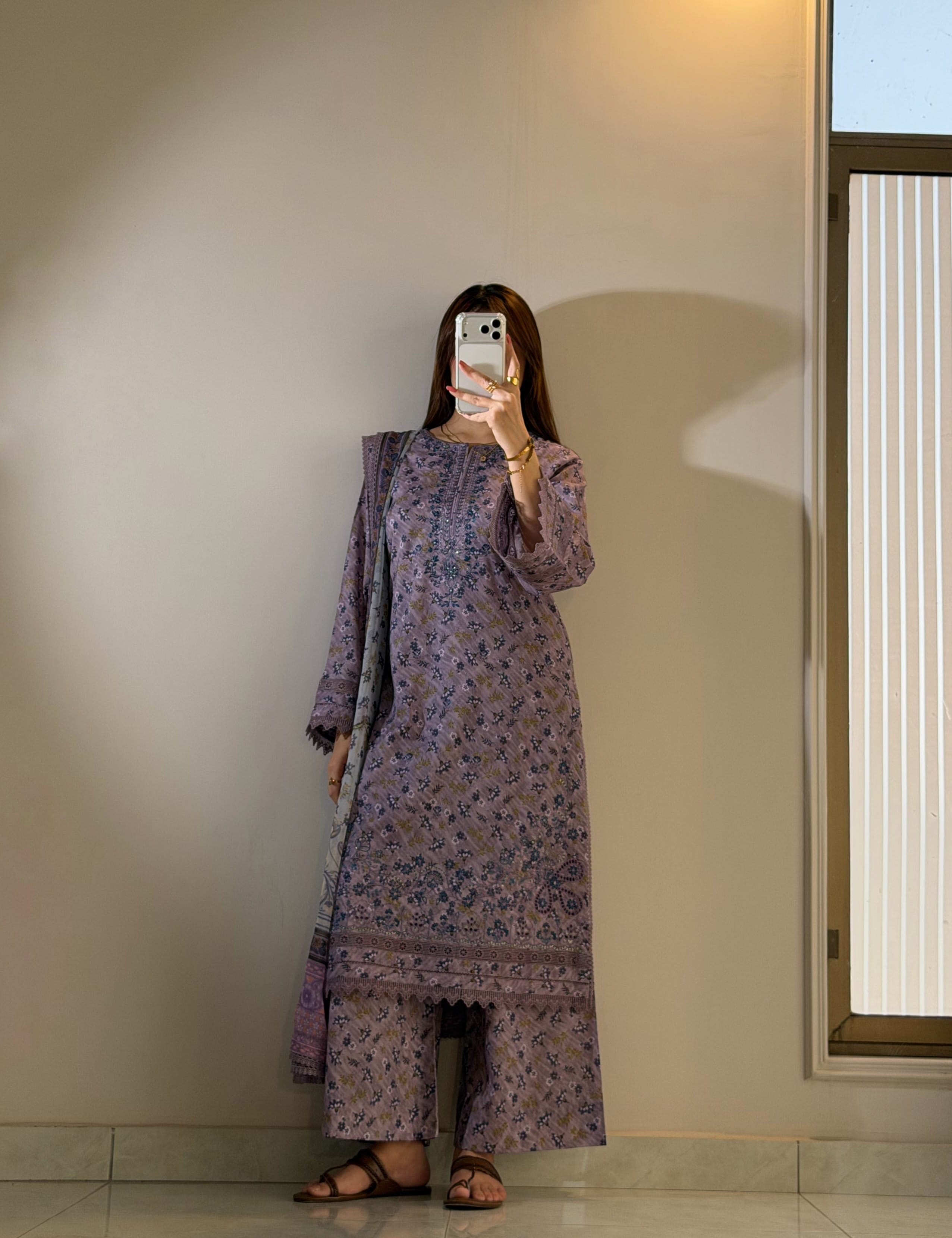 Ayesha.B 3pcs Pure lawn ( Asifa)