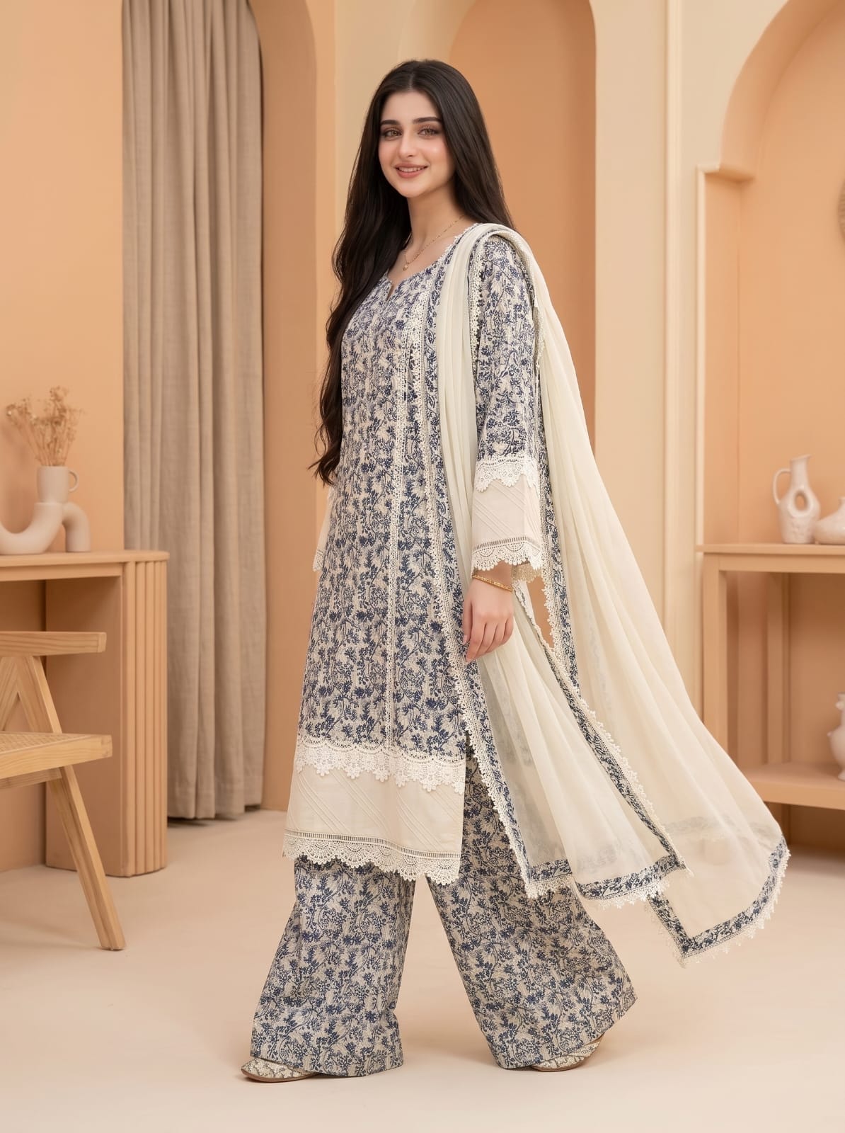 Ayesha.B 3pcs pure lawn (Deebah)