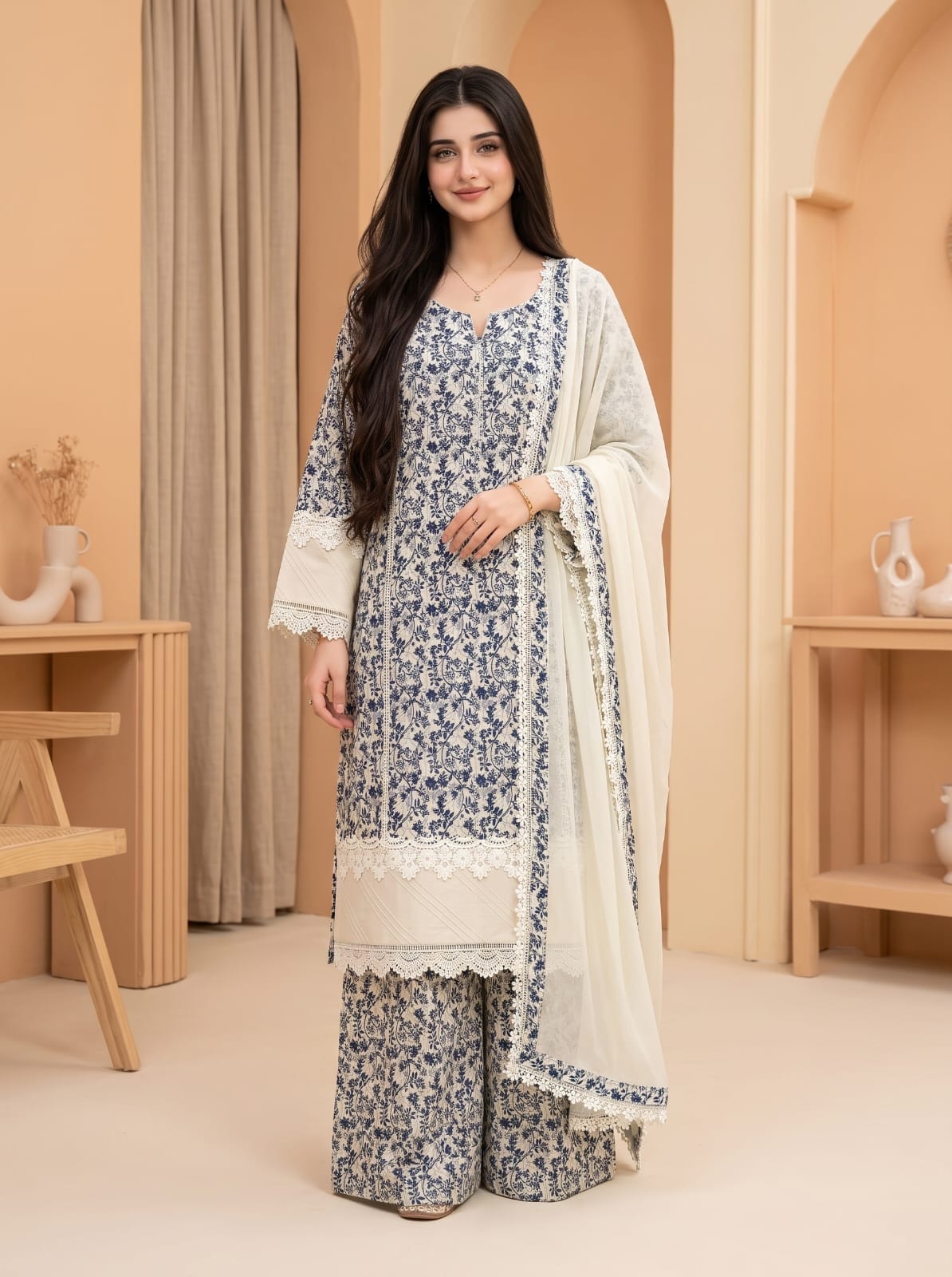Ayesha.B 3pcs pure lawn (Deebah)