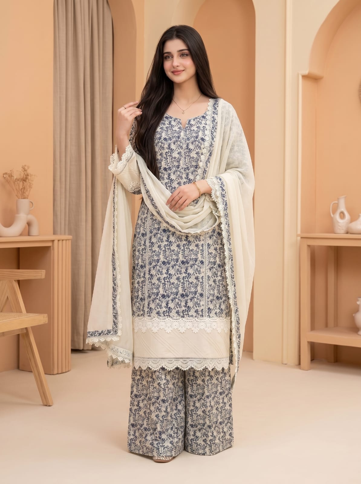 Ayesha.B 3pcs pure lawn (Deebah)