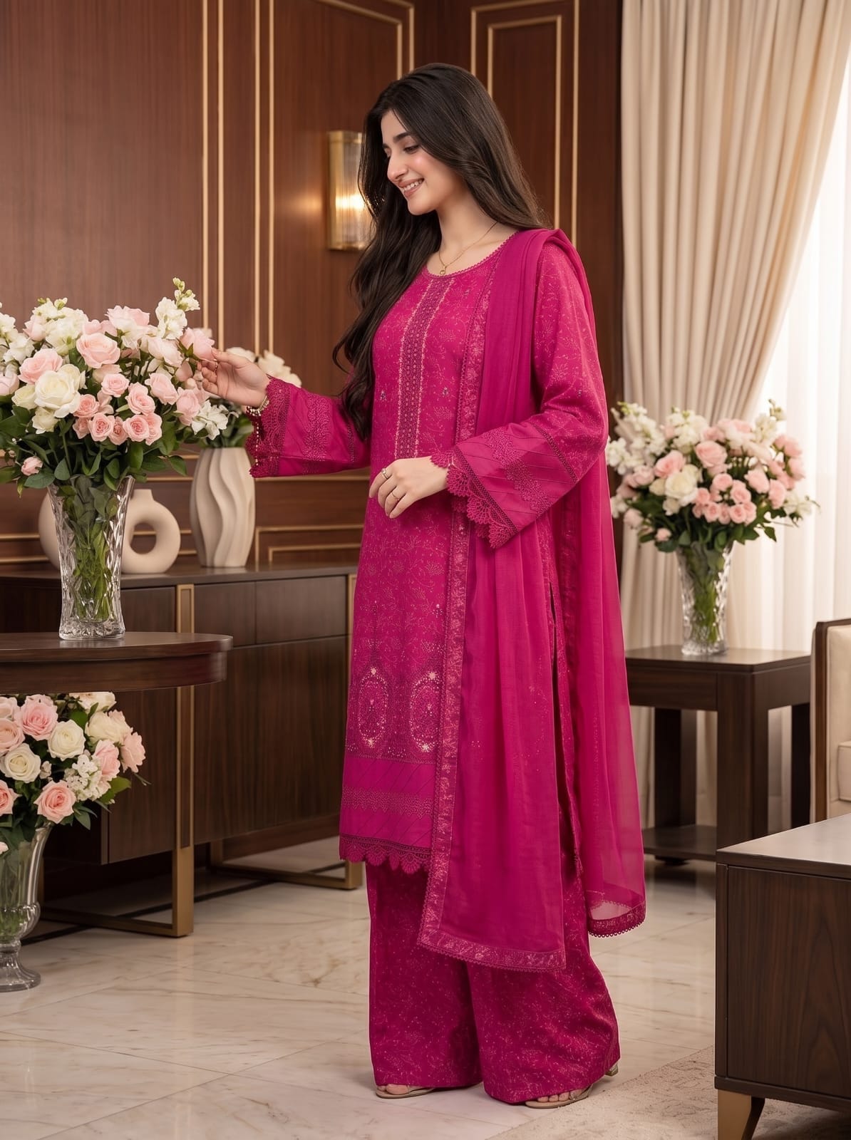 Ayesha.B 3pcs pure lawn (Eza)