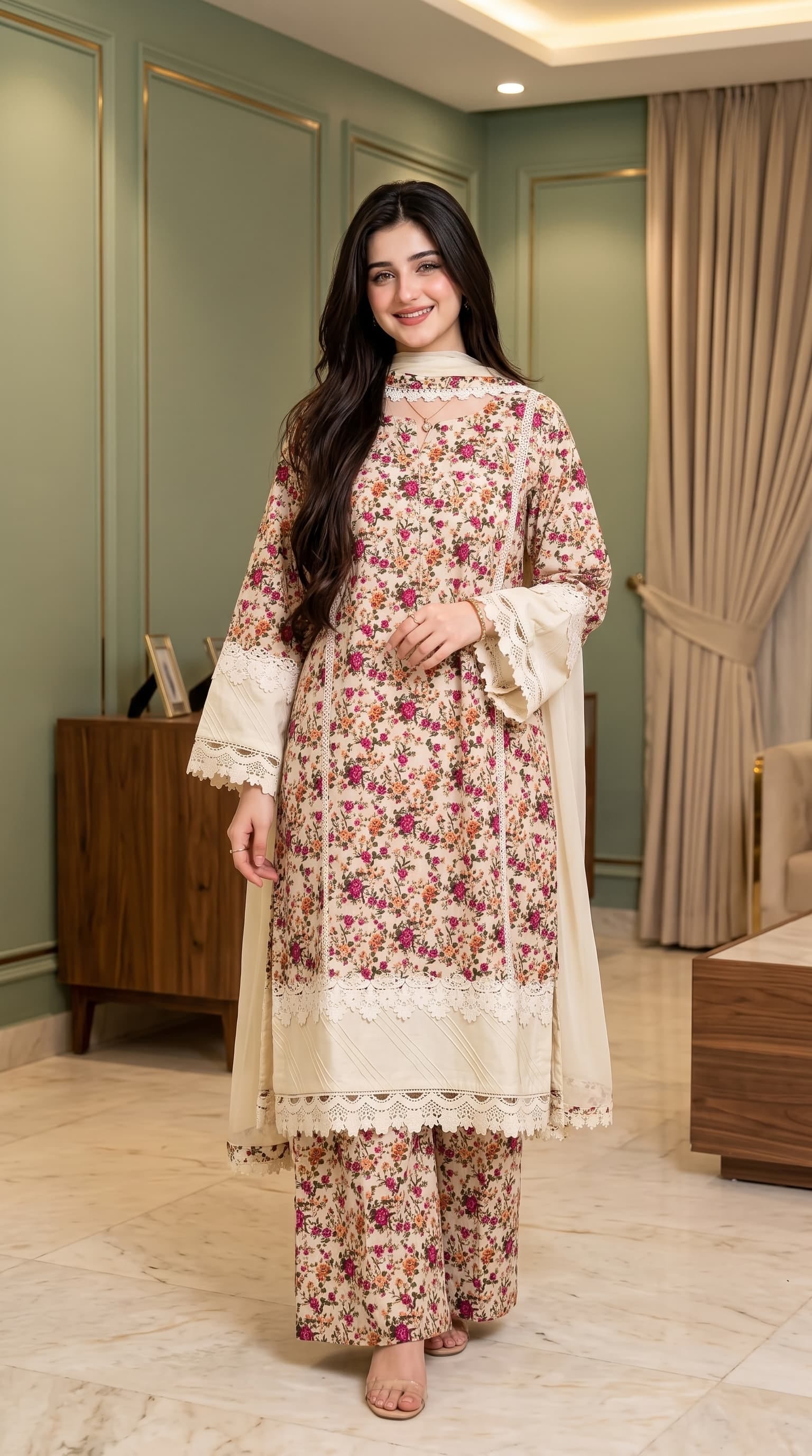 Ayesha.B 3pcs Pure lawn (fabiha)