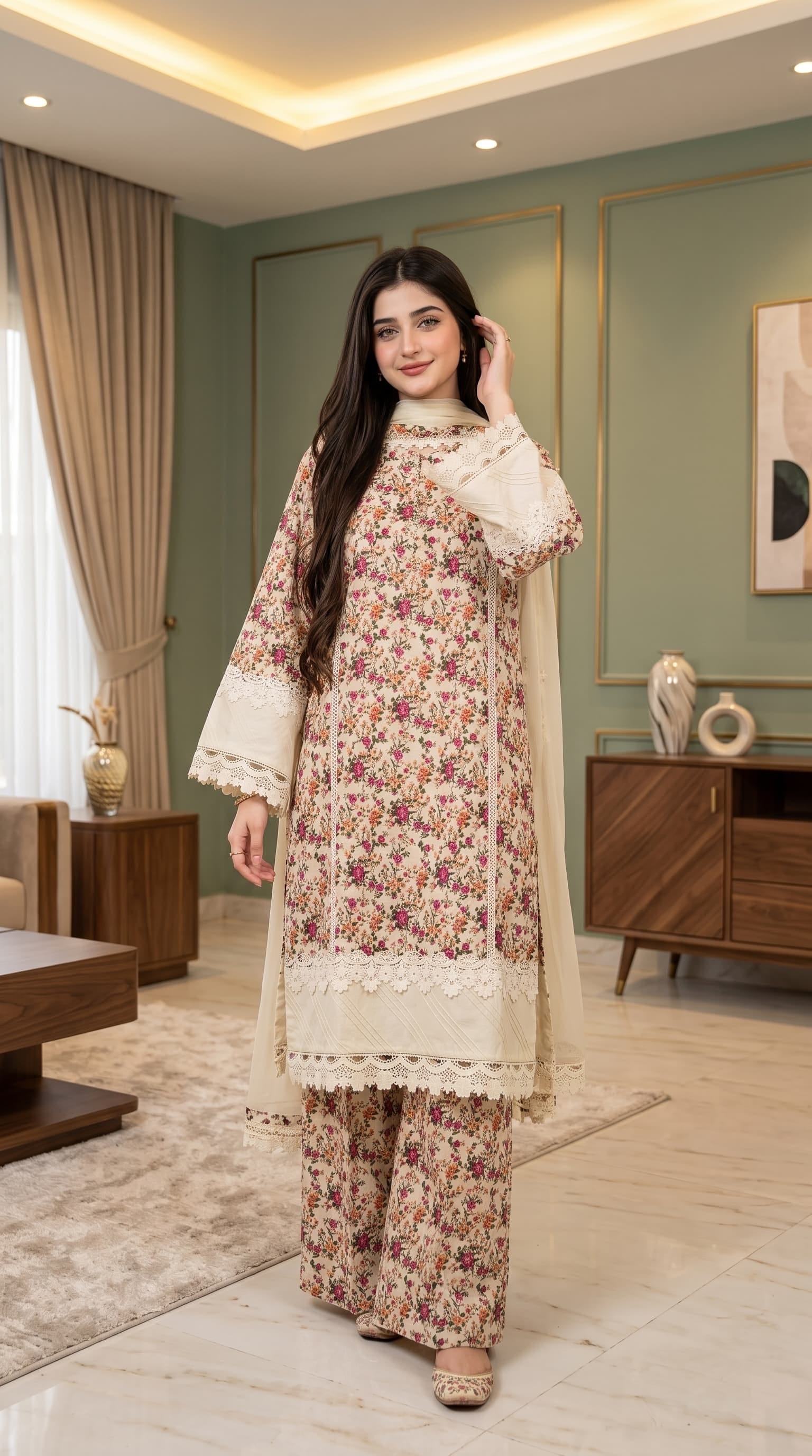 Ayesha.B 3pcs Pure lawn (fabiha)