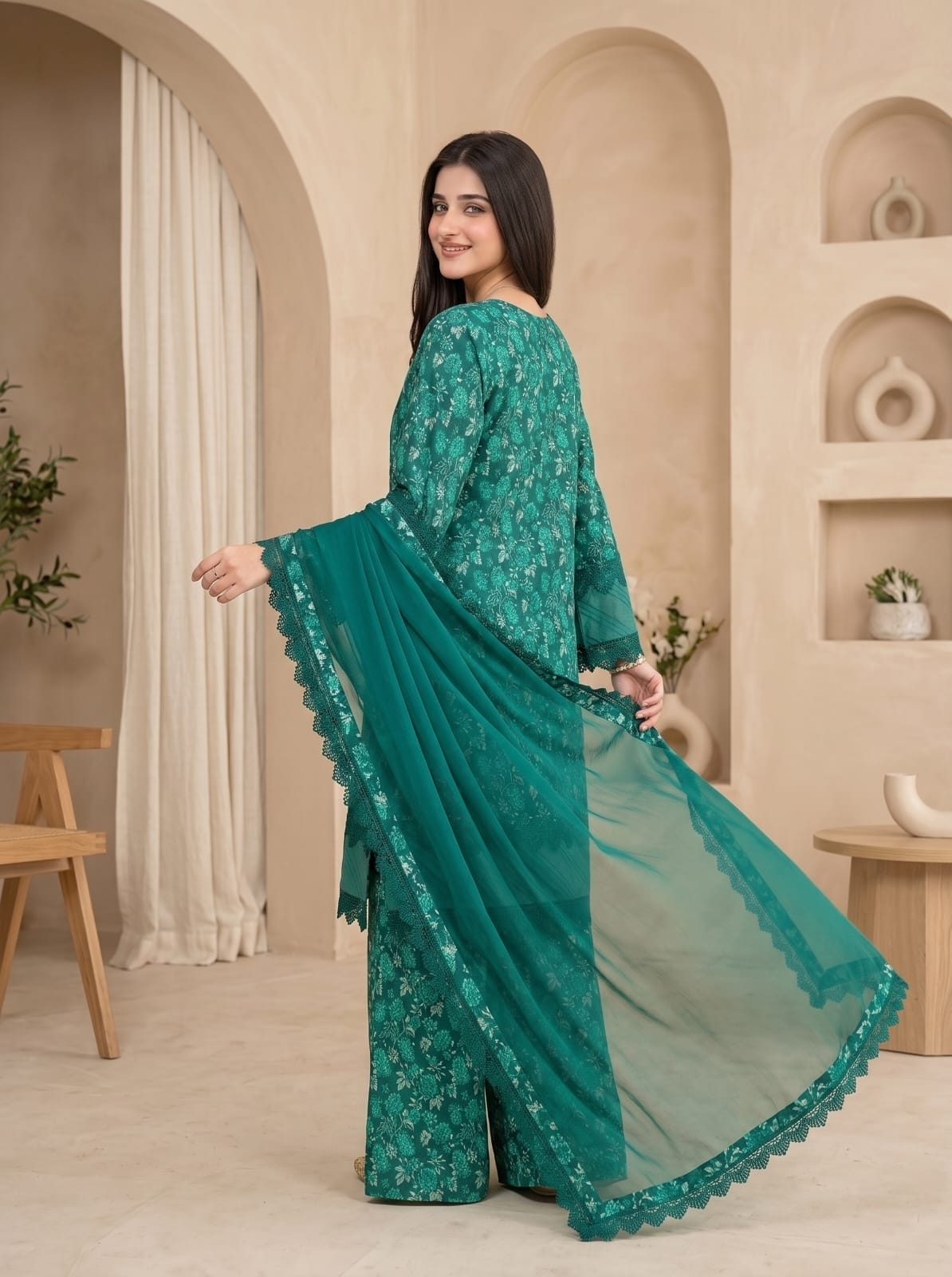 Ayesha.B 3pcs pure lawn (gondal)