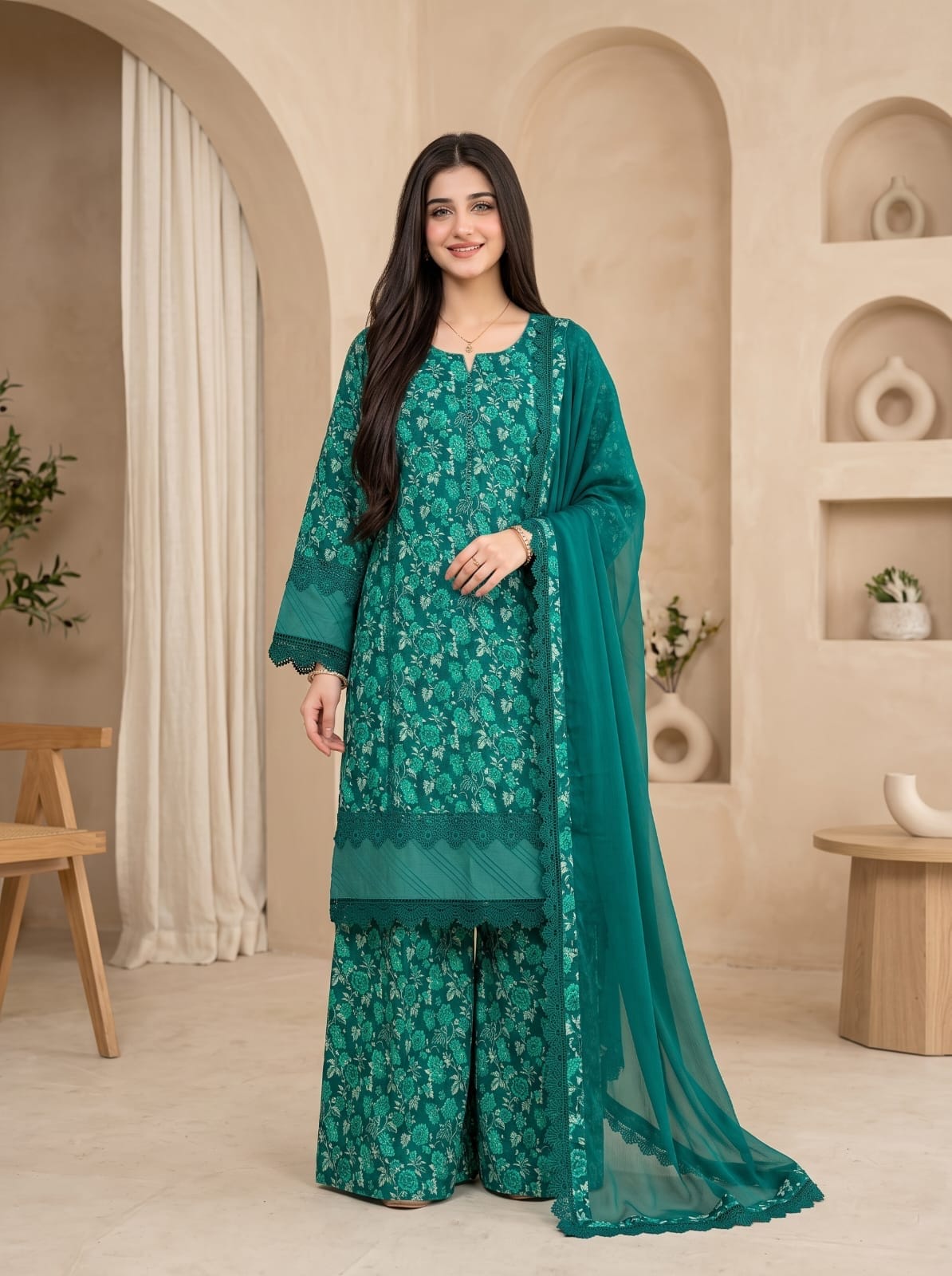 Ayesha.B 3pcs pure lawn (gondal)