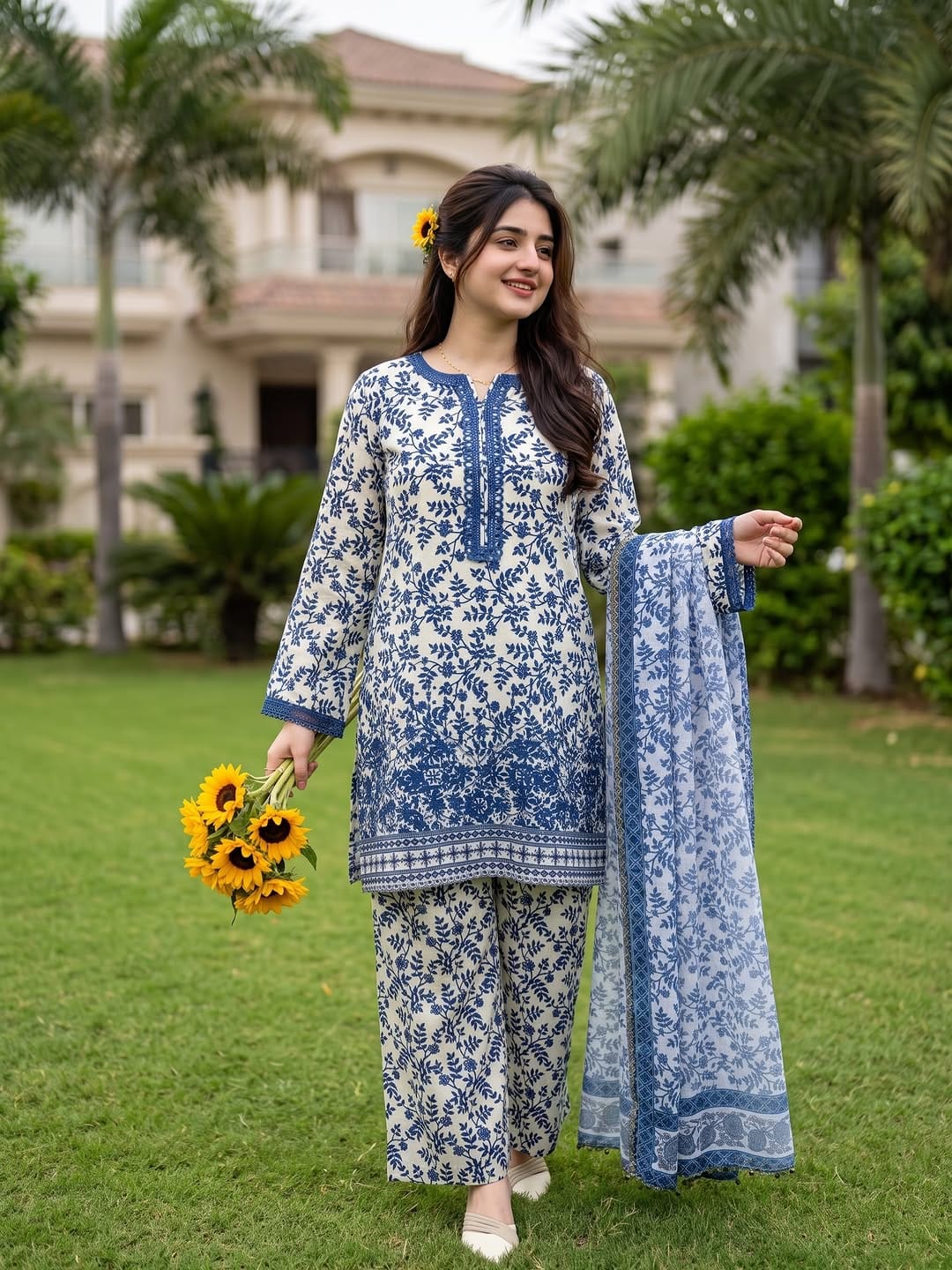 Ayesha.B 3pcs pure lawn (safa)
