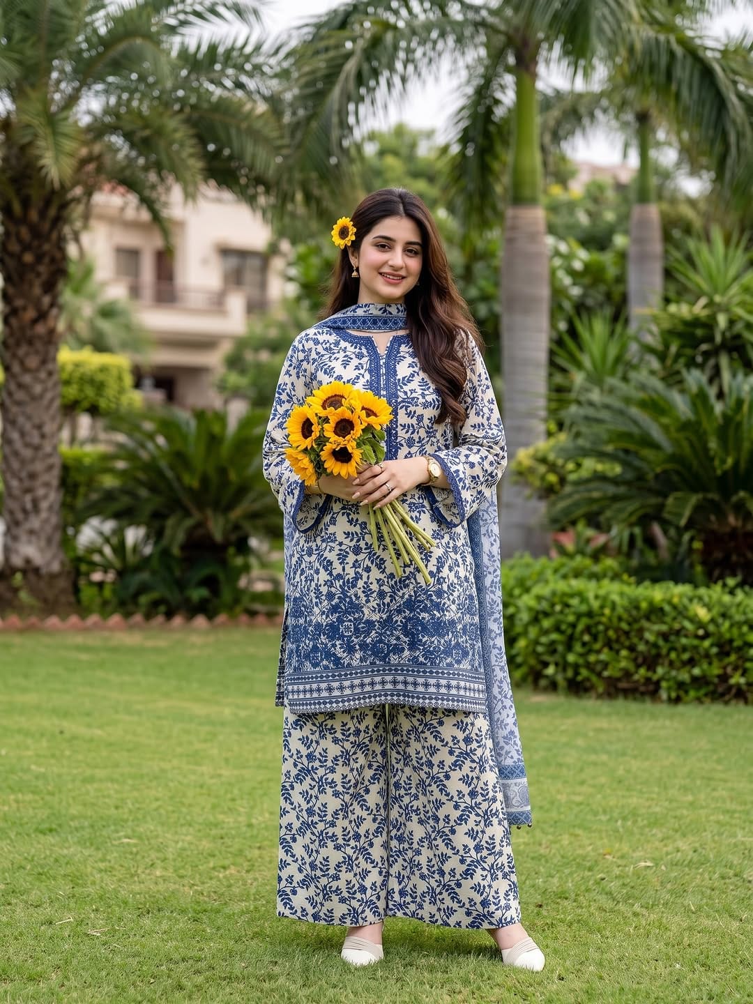 Ayesha.B 3pcs pure lawn (safa)