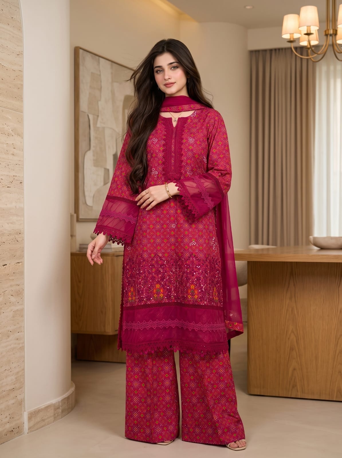Ayesha.B 3pcs pure lawn (sofia)
