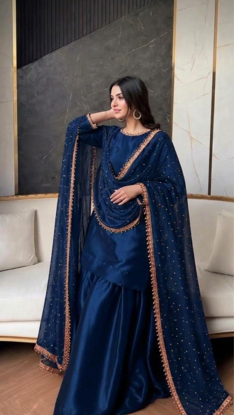 Ayesha.B 3pcs pure silk  (jasmine)