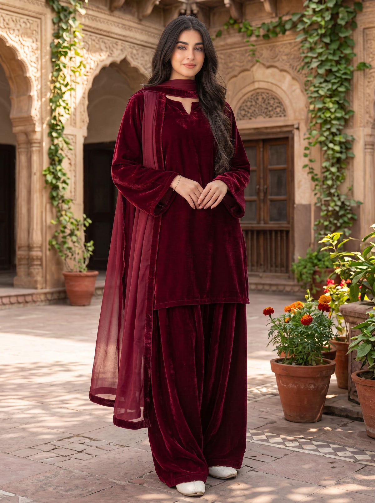Ayesha.B 3pcs Pure velvet (noor)