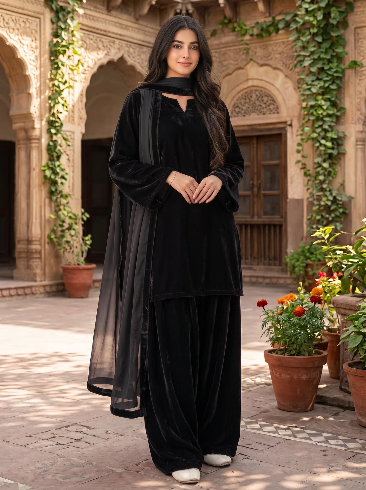 Ayesha.B 3pcs Pure velvet (noor)