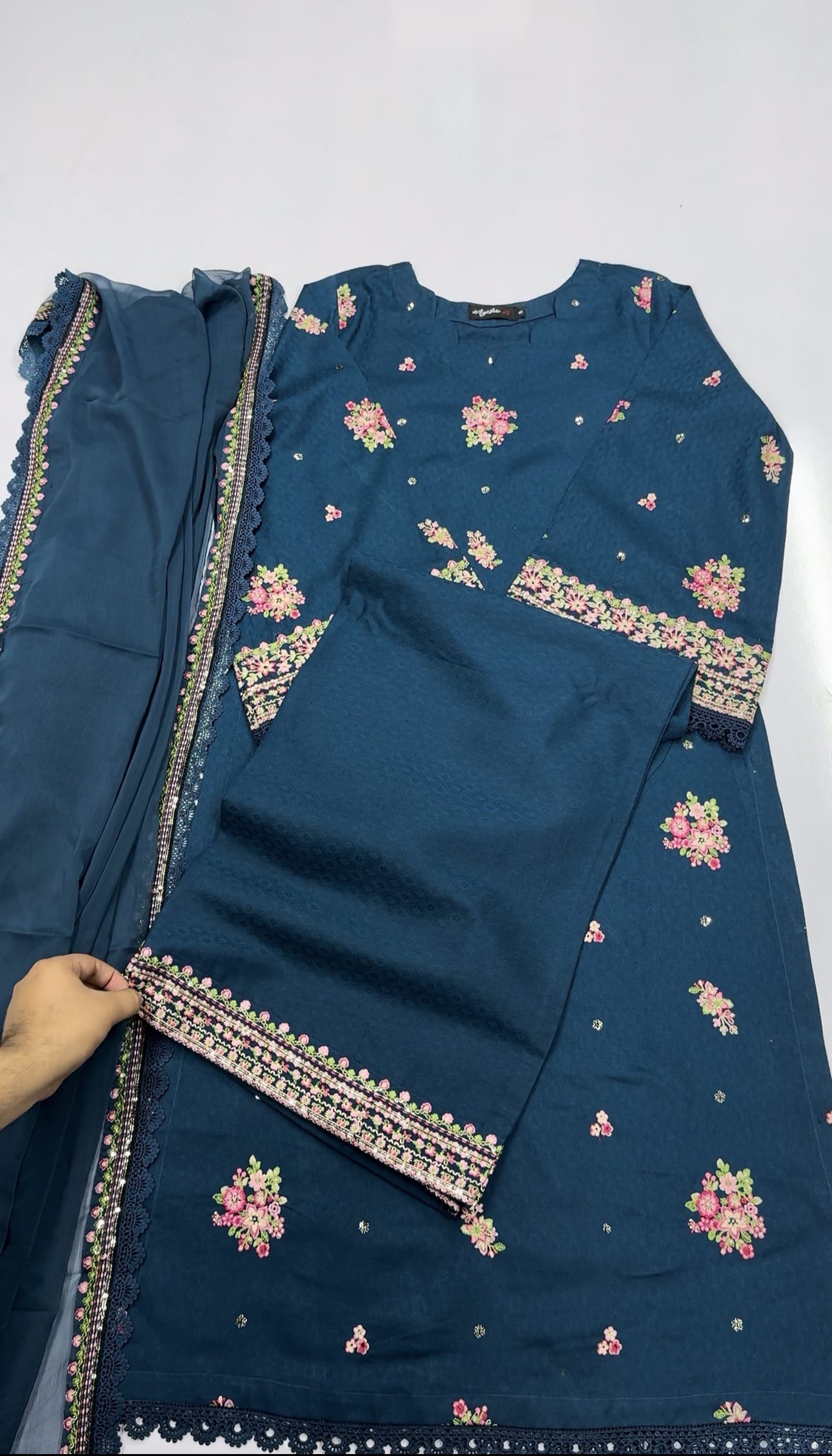 Ayesha.B Small / Aqua 3pcs (kajal)
