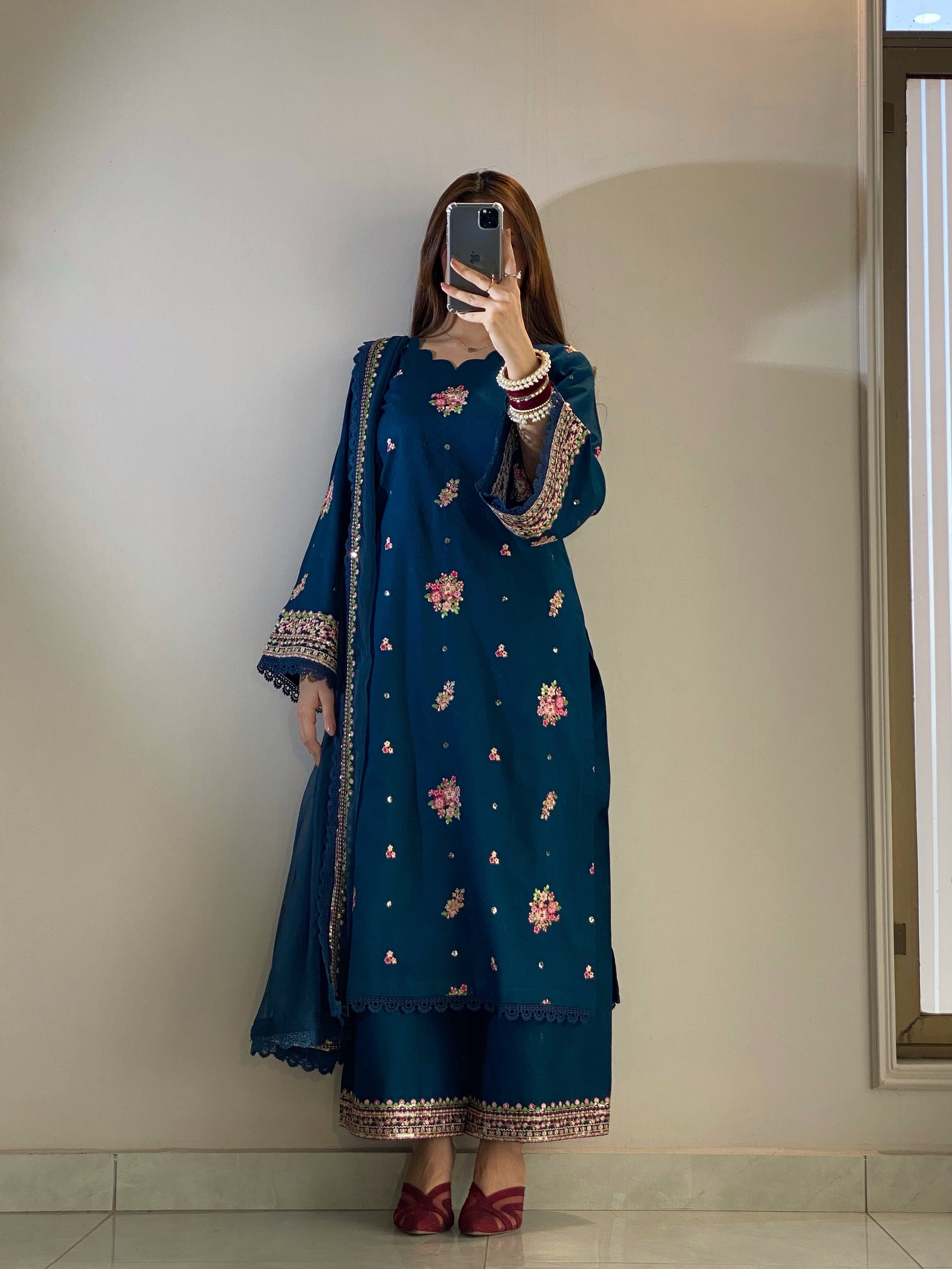 Ayesha.B Small / Aqua 3pcs (kajal)