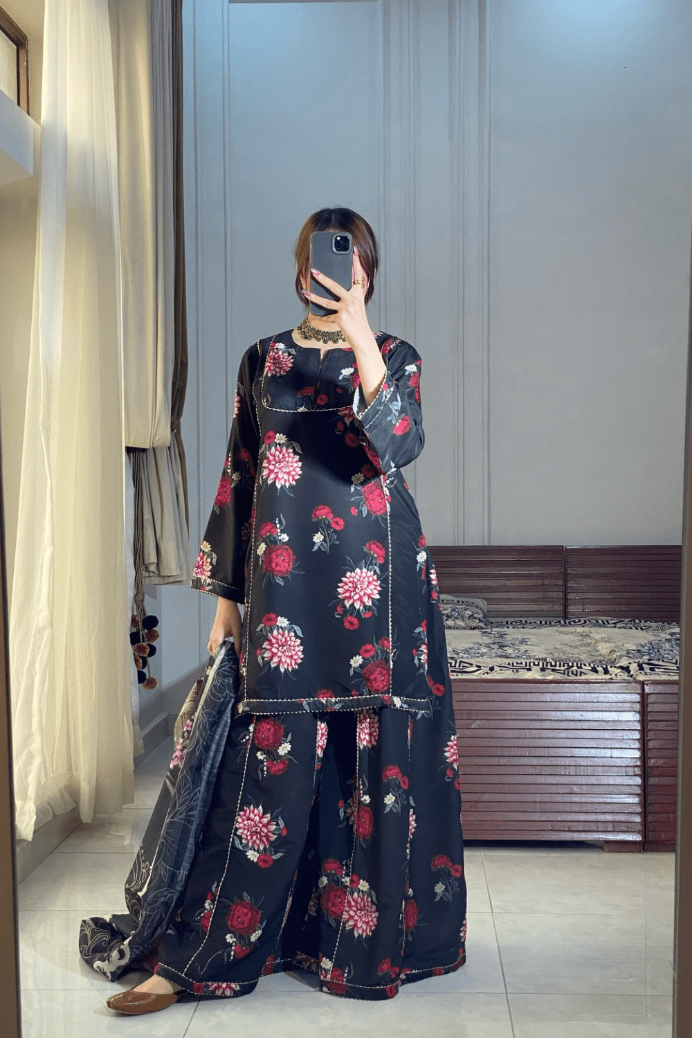 Ayesha.B Small / Black 3pcs lawn (seema)