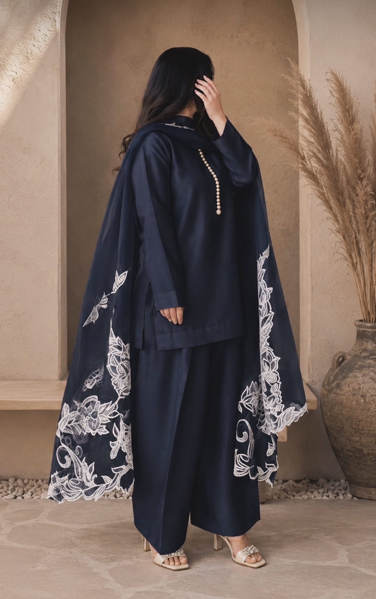 Ayesha.B Small / Blue 3pcs (luxury)