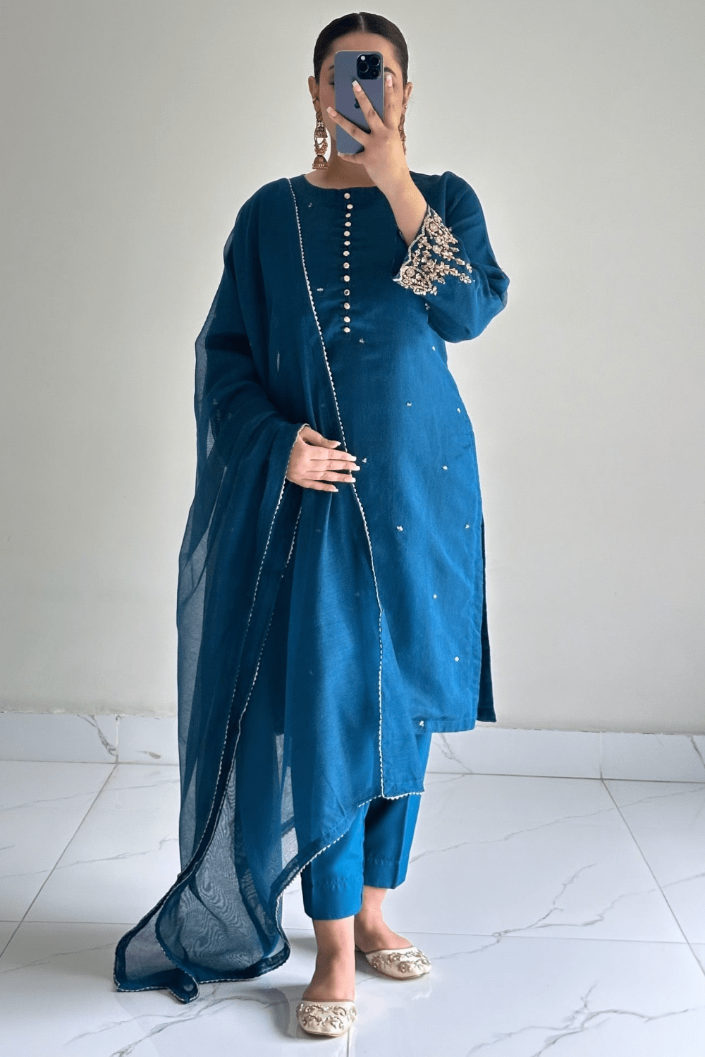 Ayesha.B Small / Blue 3pcs (Naz)