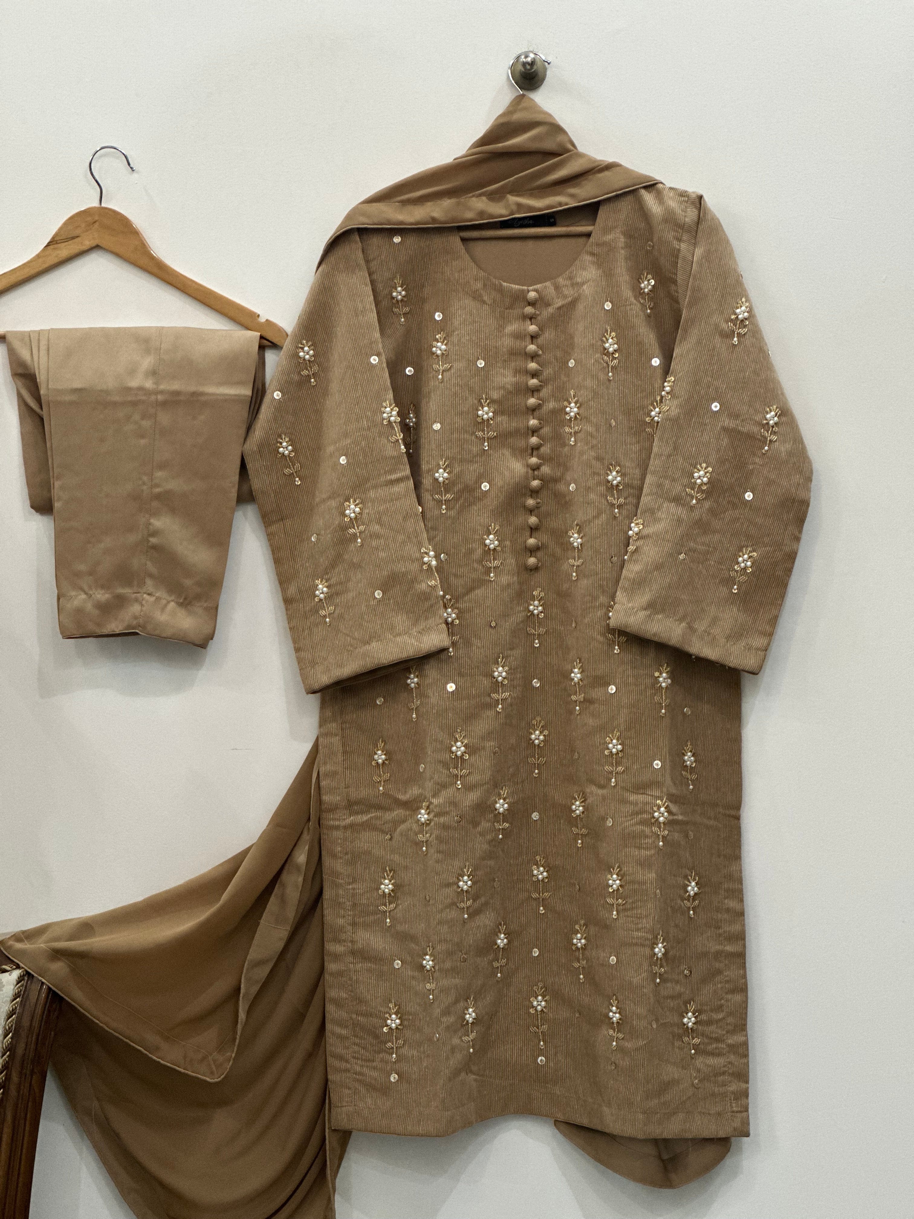 Ayesha.B Small / Brown 3pcs (Falak)