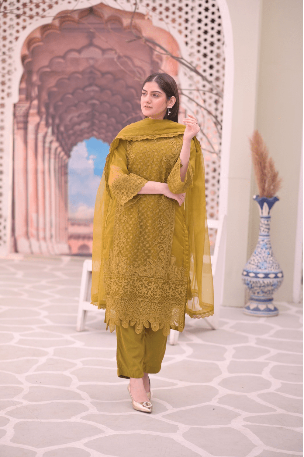 Ayesha.B Small / Green 3pcs (Amal)