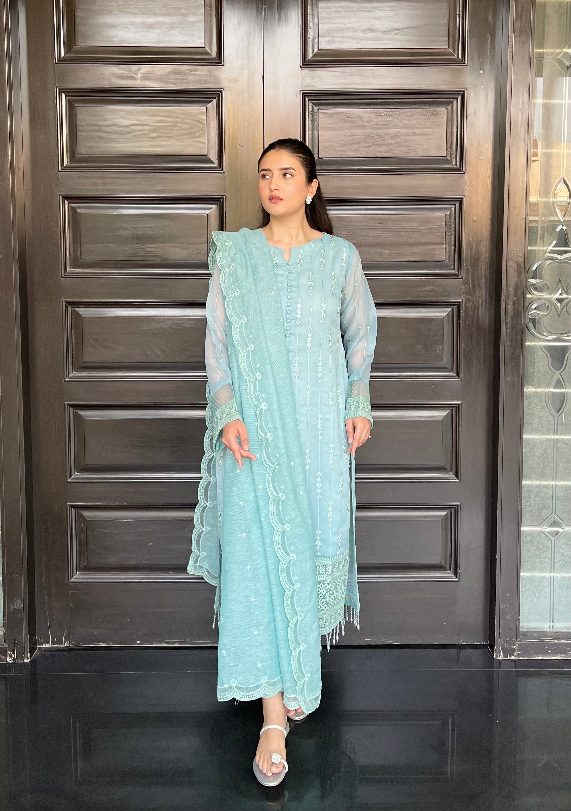 Ayesha.B Small / Ice green 3pcs (salma)