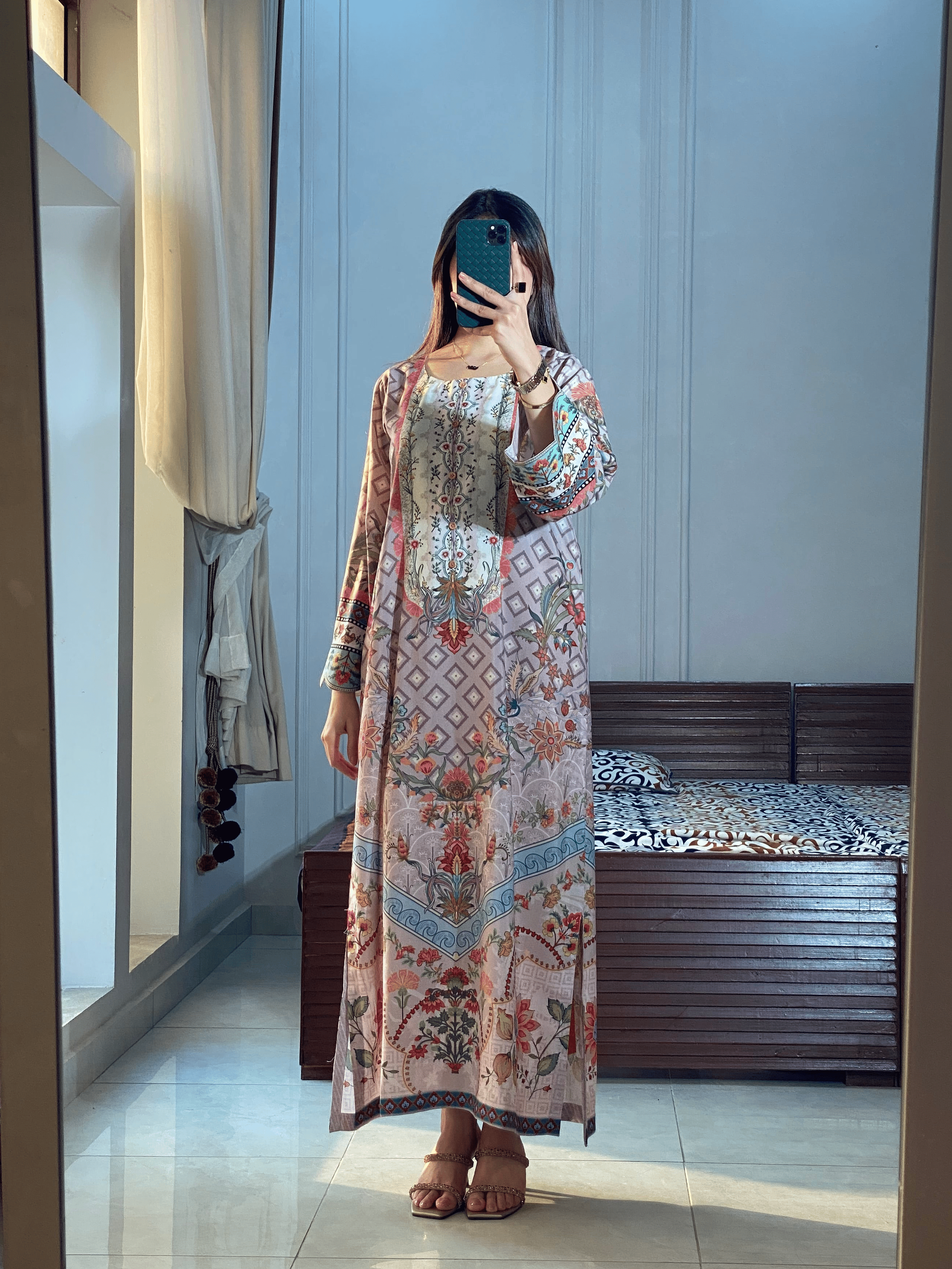 Ayesha.B Small / Levender Kaftan (50 to 52 lenght)