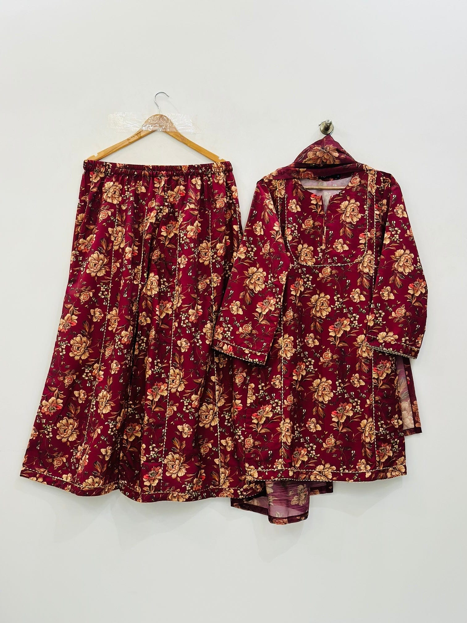Ayesha.B Small / Maroon 3pcs (seema)