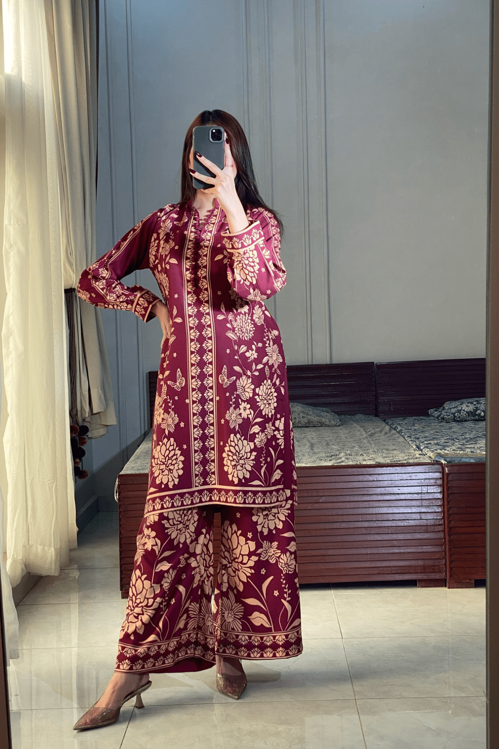 Ayesha.B Small / Meroon 2pcs (zaib)