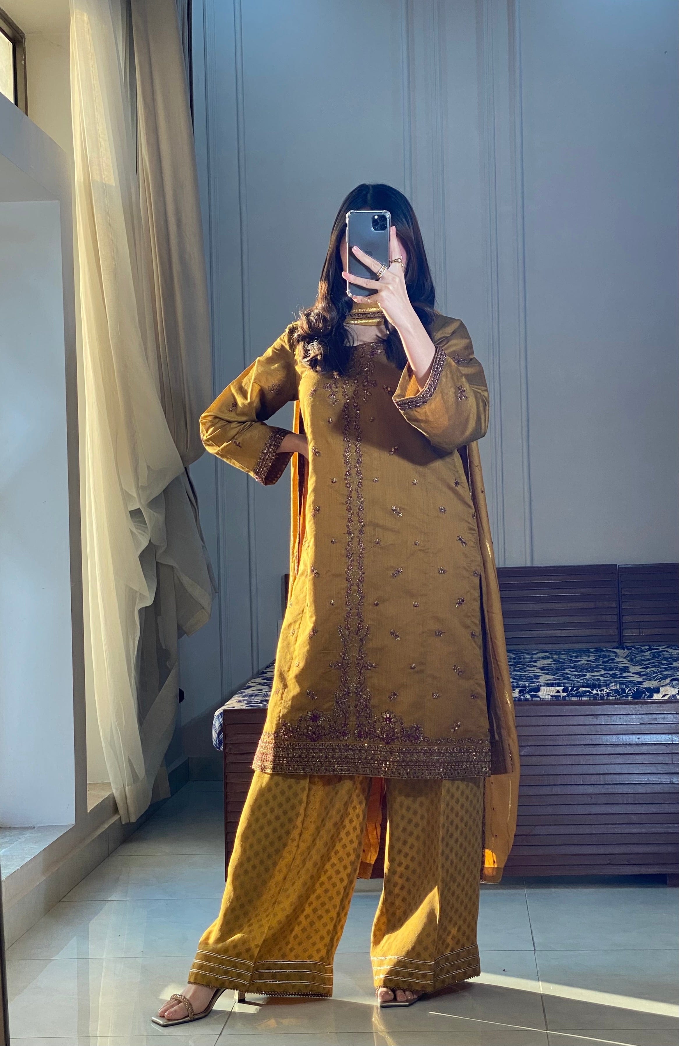 Ayesha.B Small / Mustard 3pcs (hania)