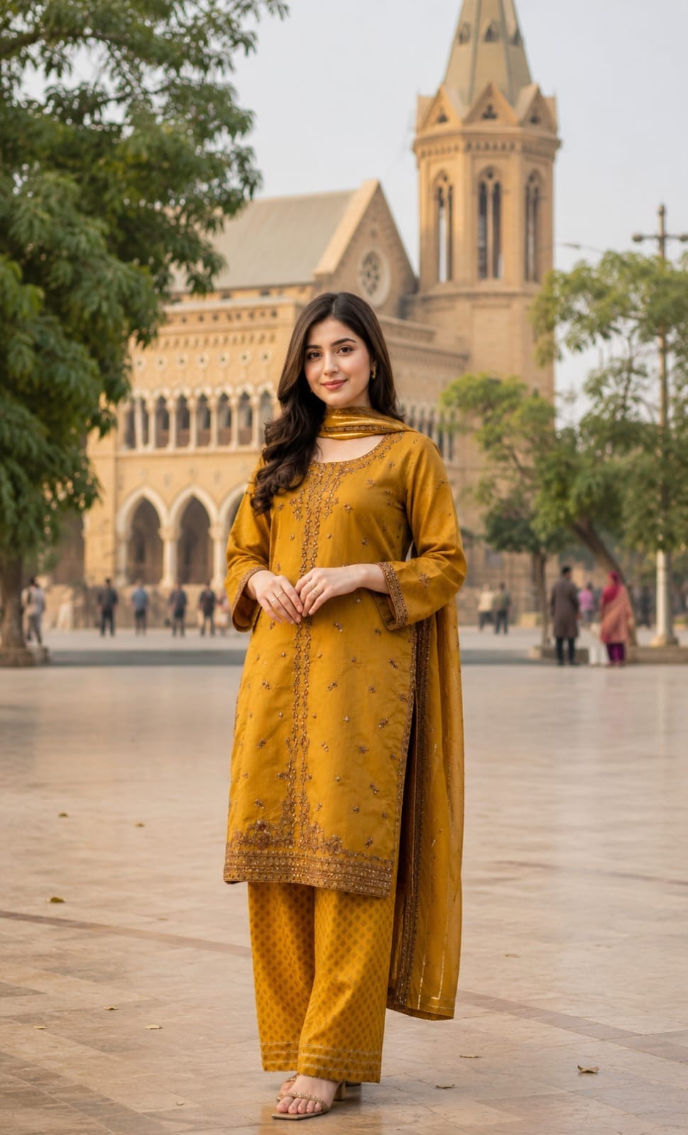 Ayesha.B Small / Mustard 3pcs (hania)