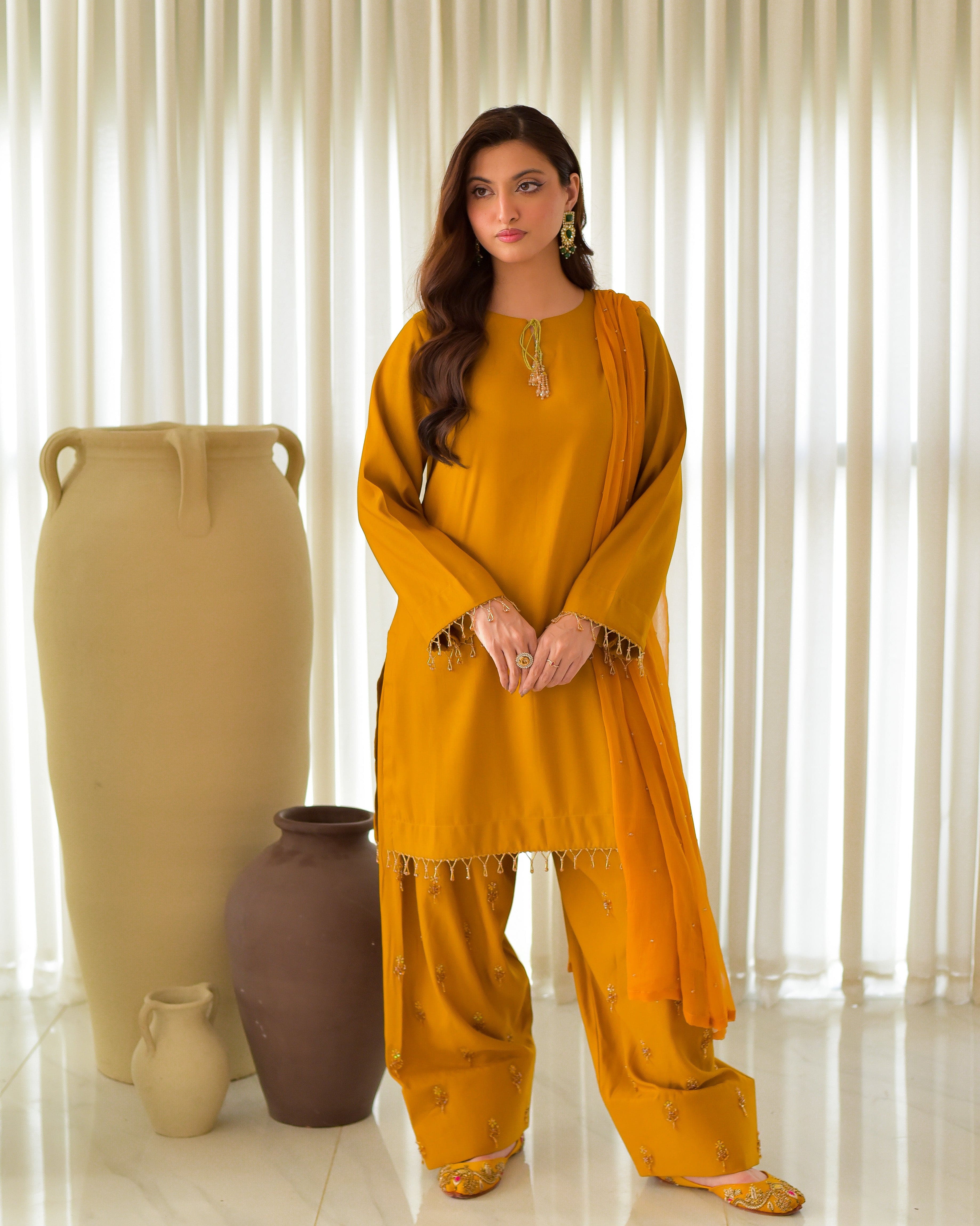Ayesha.B Small / Mustard 3pcs (Zirwa)