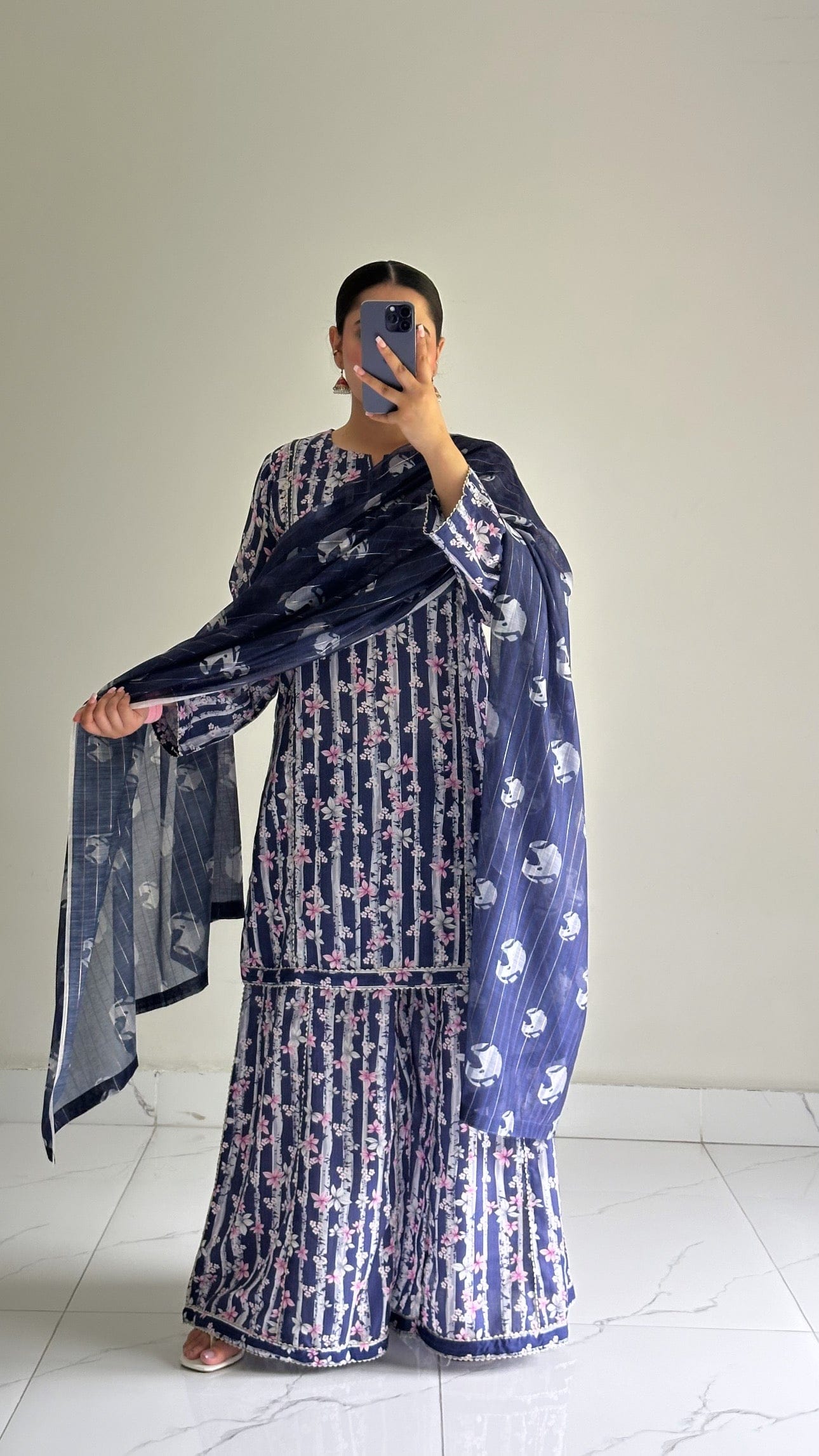 Ayesha.B Small / Navy blue 3pcs (seema)