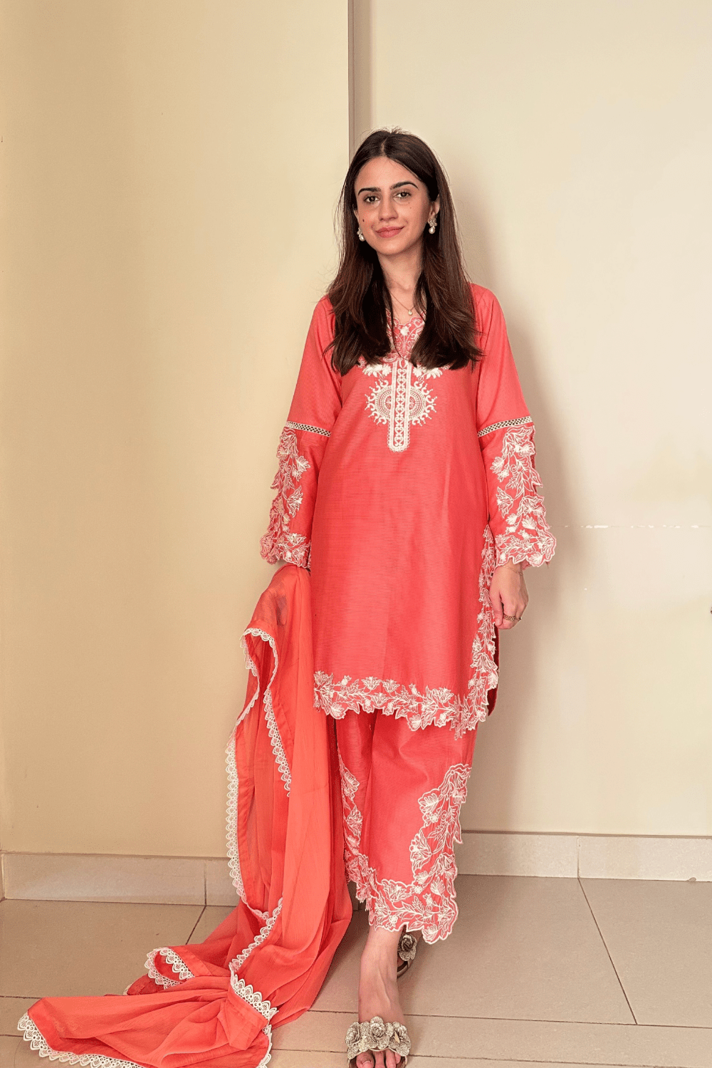 Ayesha.B Small / Peach 3pcs (mustafa)