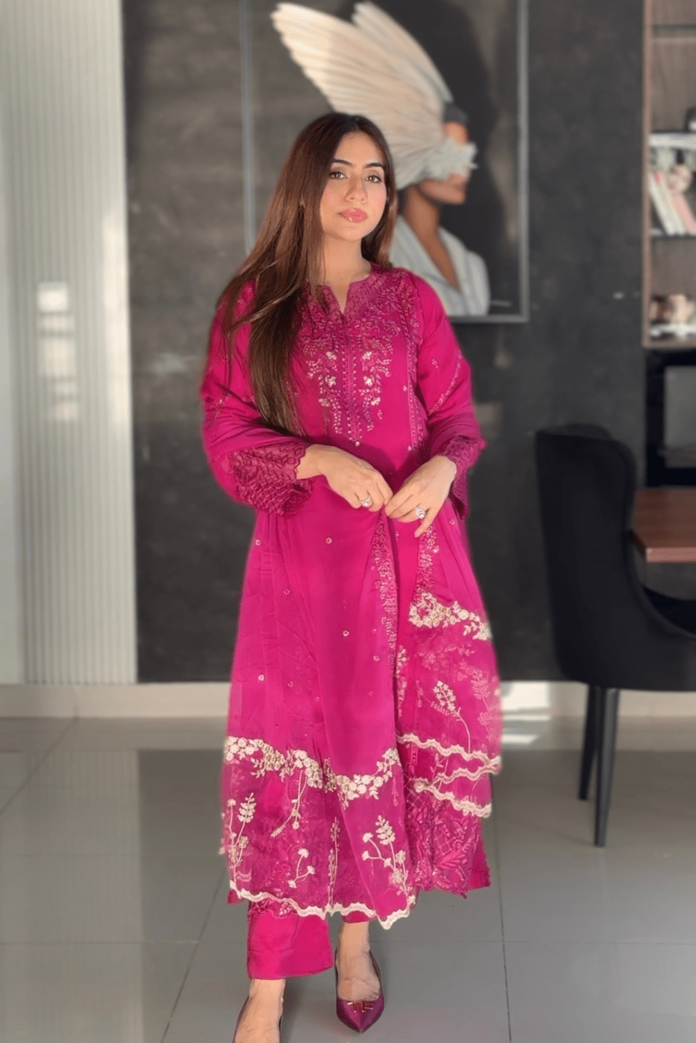 Ayesha.B Small / Pink 3pcs (kashaf)
