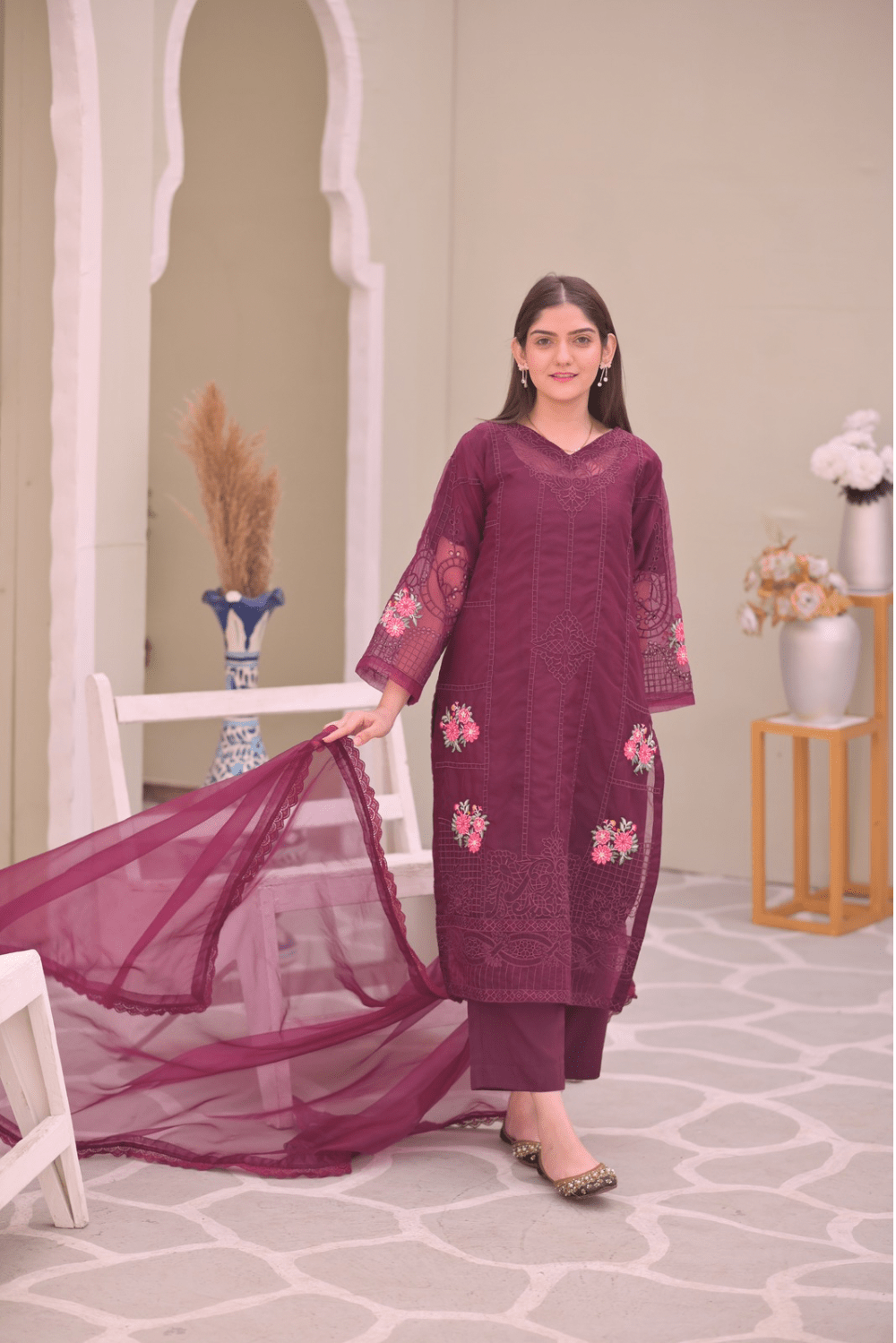 Ayesha.B Small / Purple 3pcs (malaika)