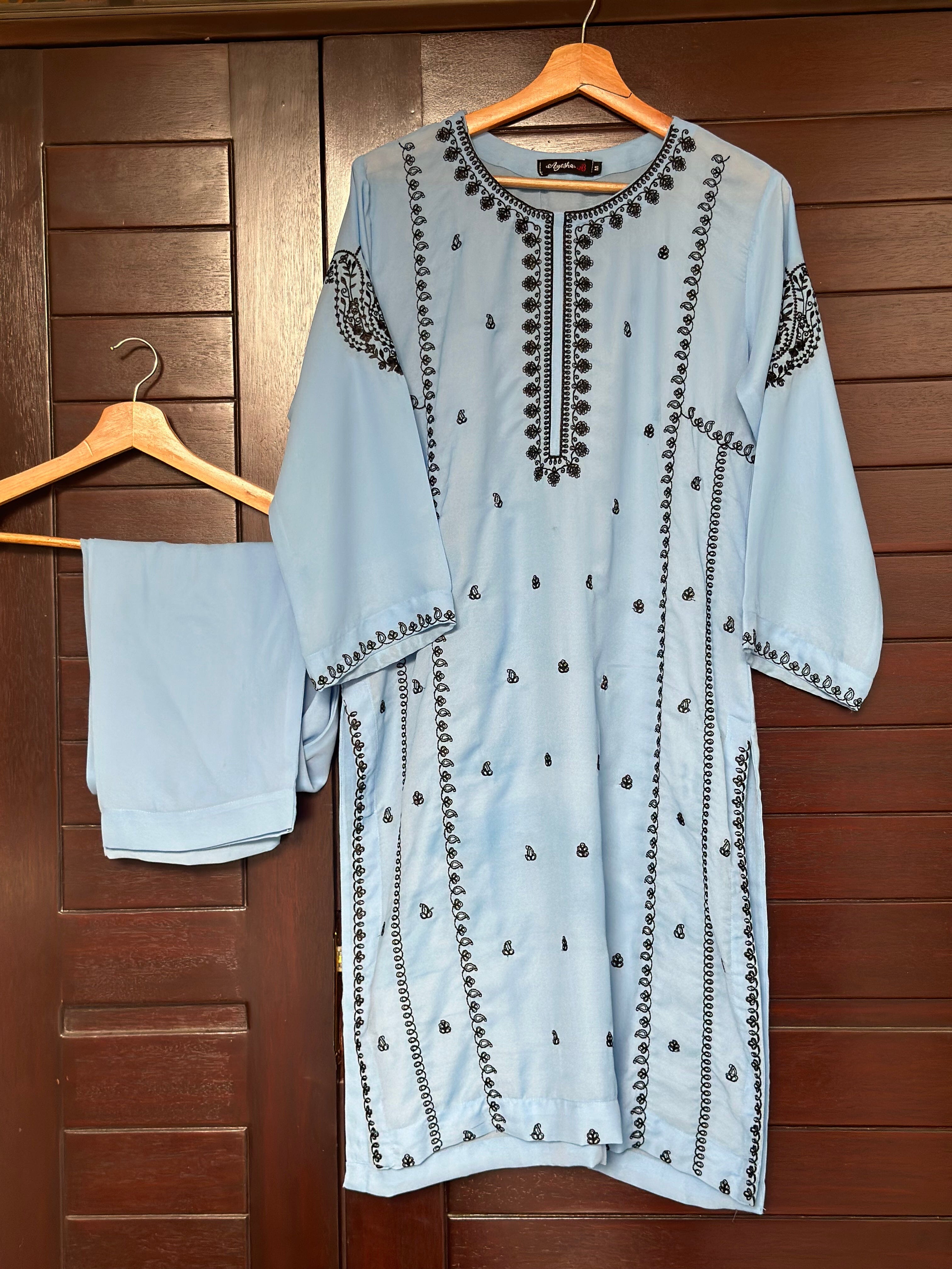 Ayesha.B Small / Skyblue 2pcs (nourina)