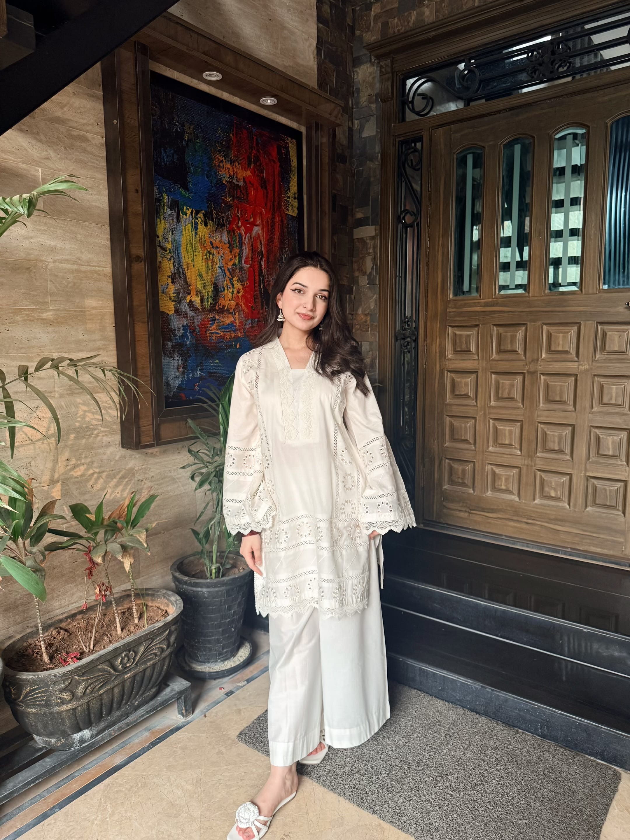 Ayesha.B Small / White 2pcs (Meera)