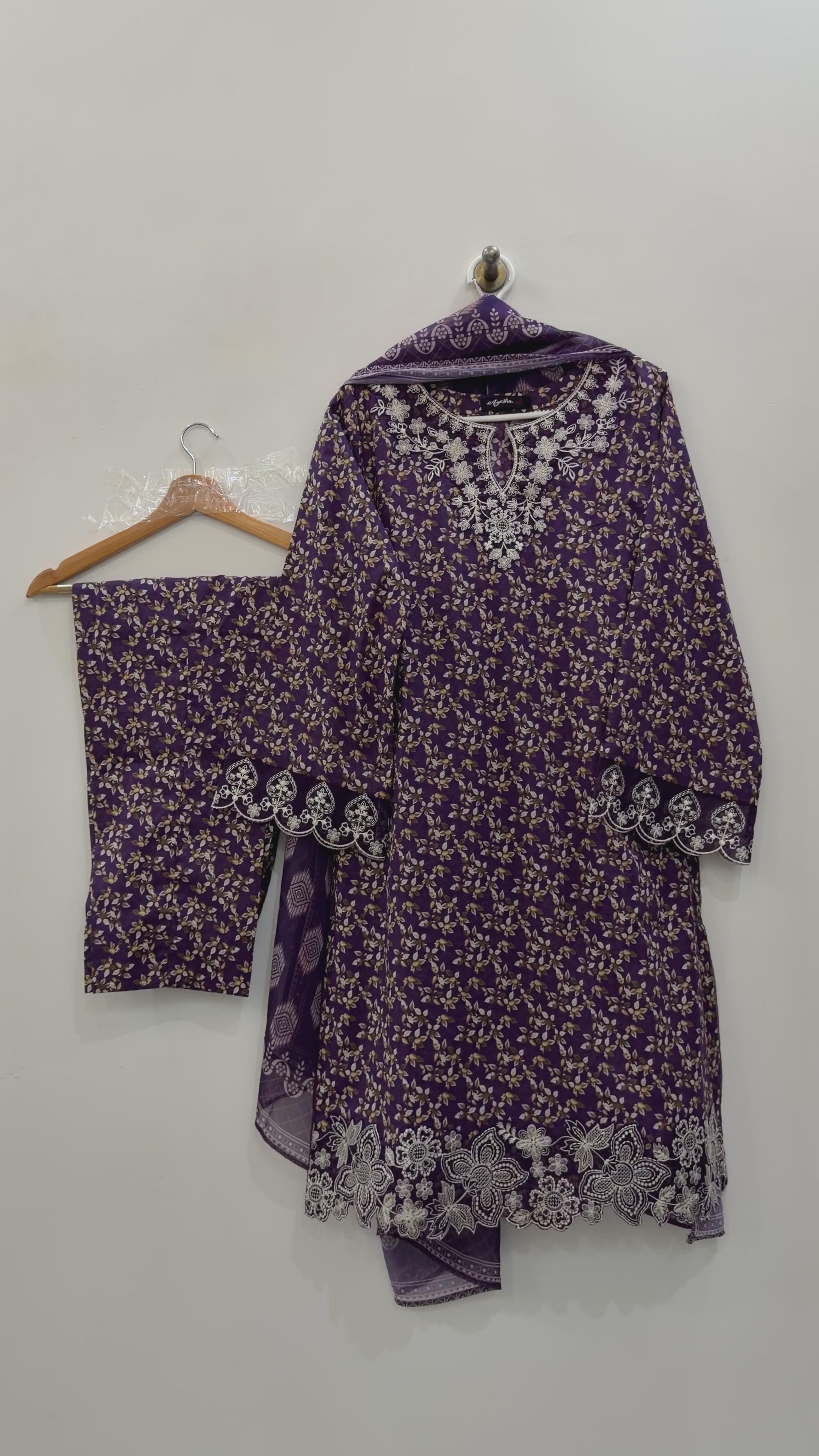 3pcs Pure lawn (sana)