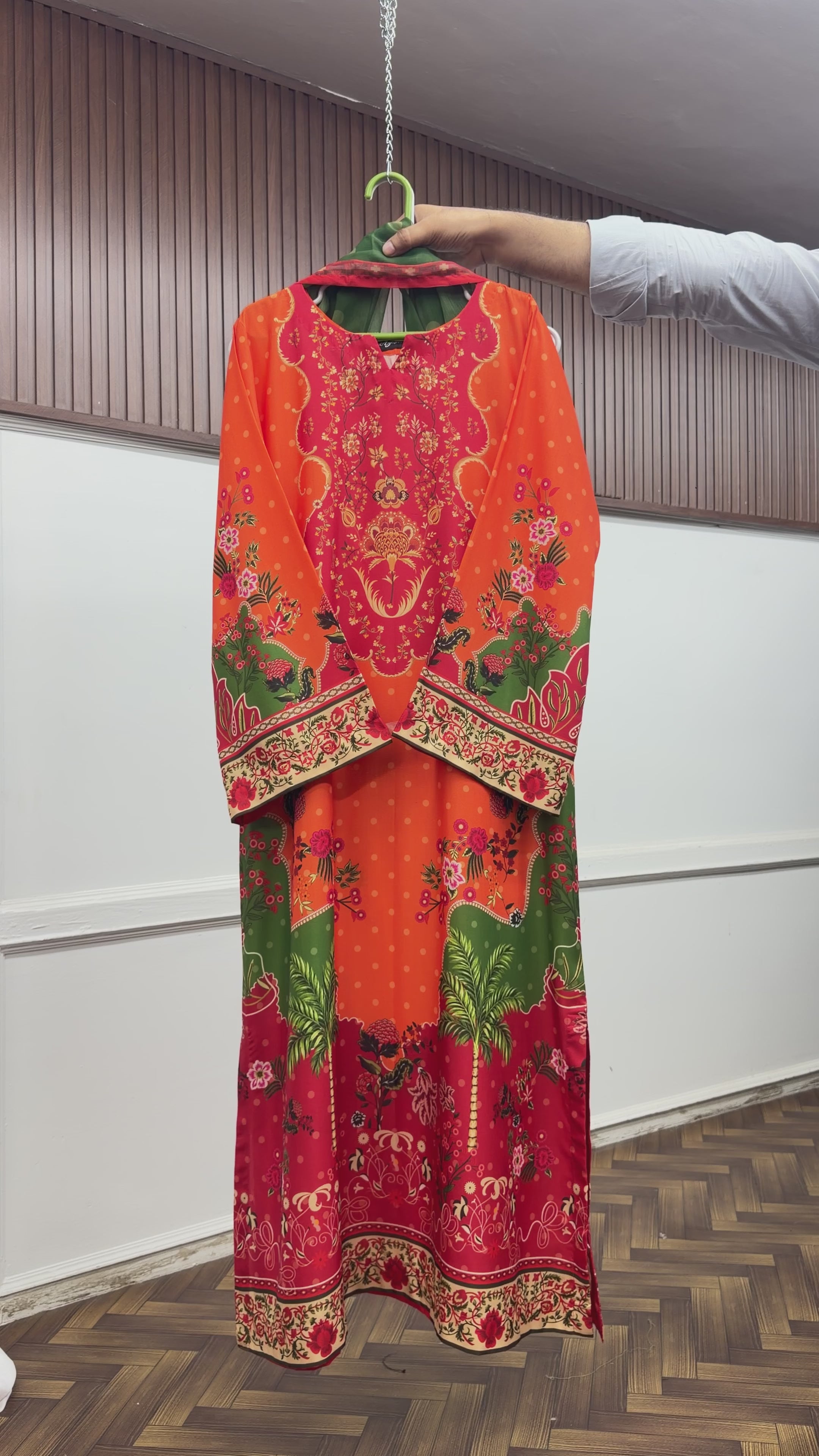 3pcs Arabic lawn (kaftan)