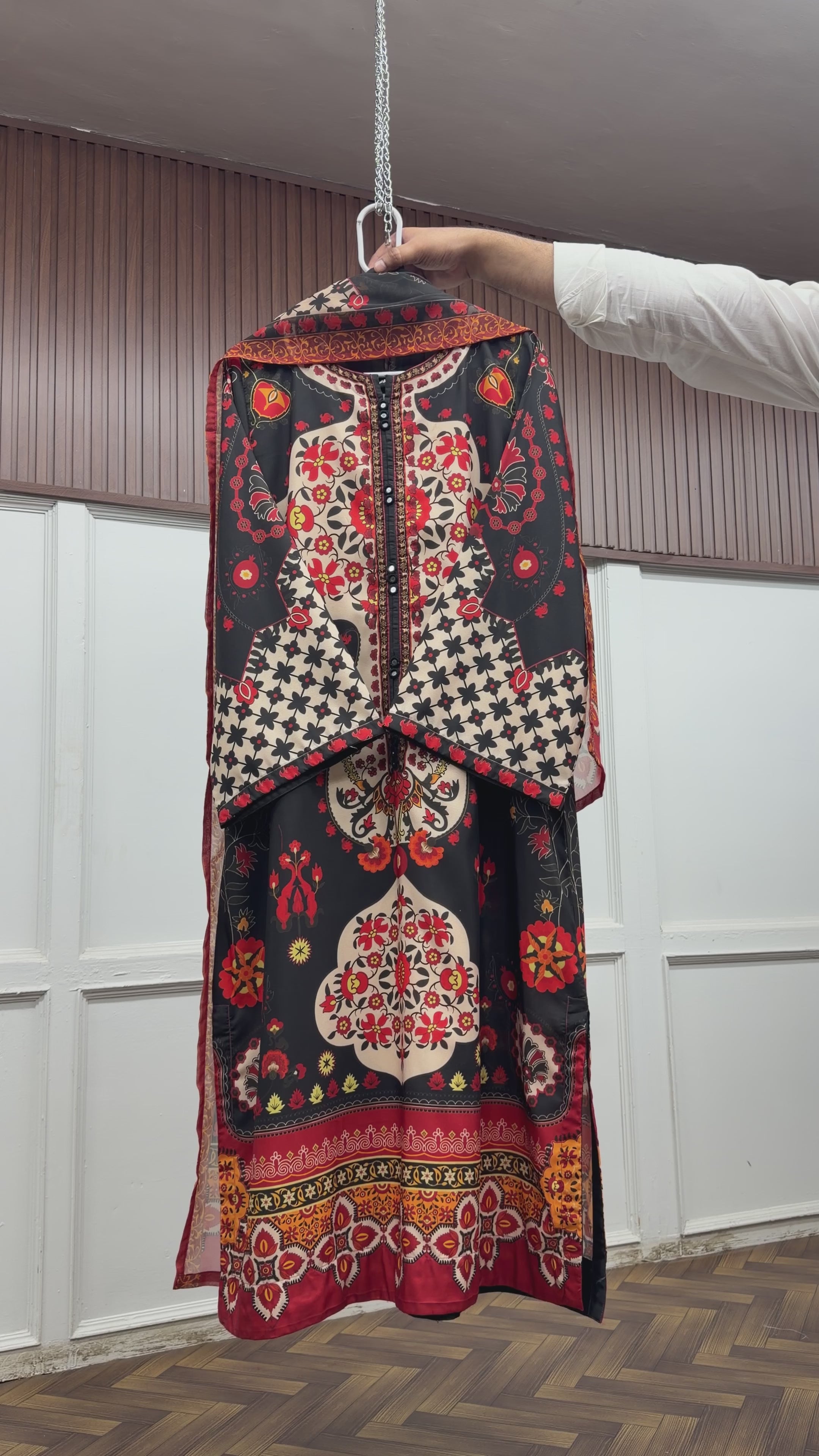 3pcs Arabic lawn (kaftan)